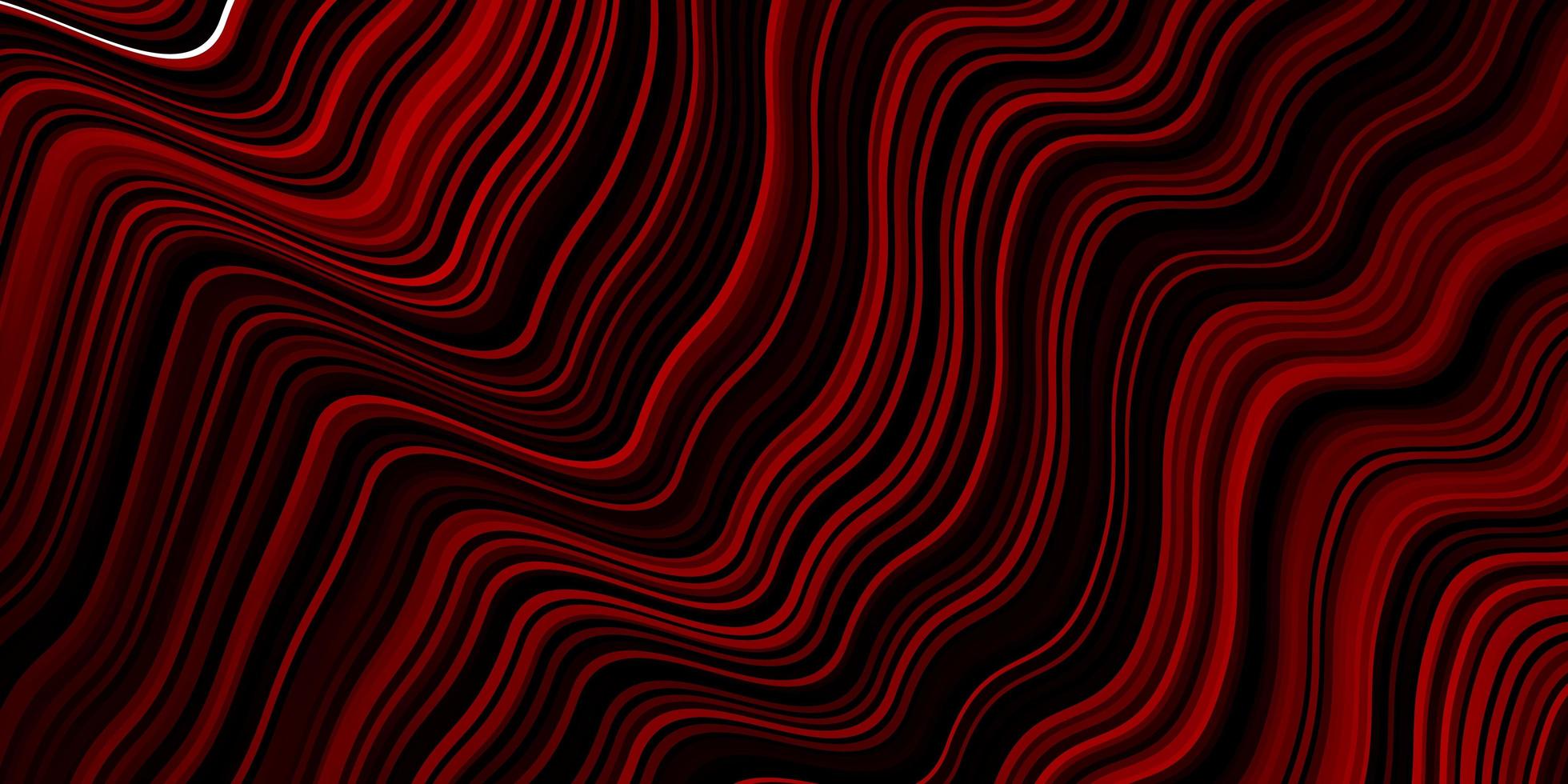 textura de vector rojo oscuro con líneas torcidas