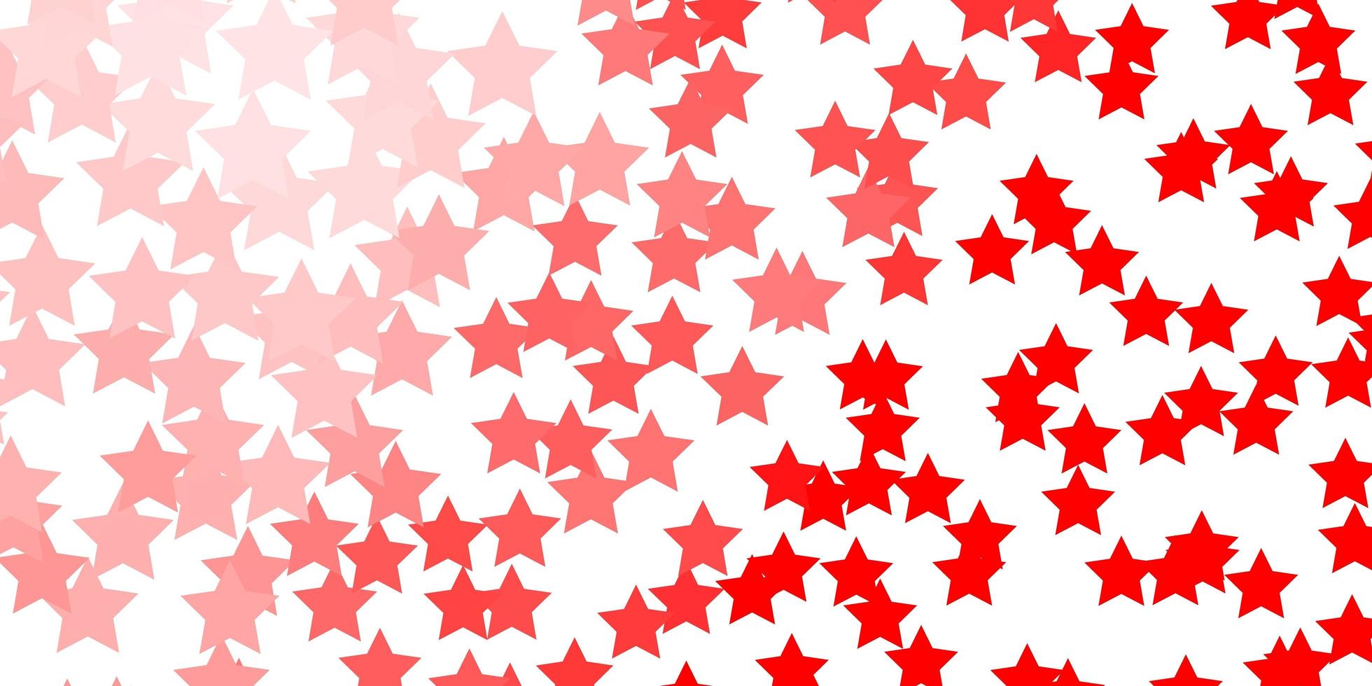 Light Red vector background with colorful stars Modern geometric abstract illustration with stars Pattern for wrapping gifts