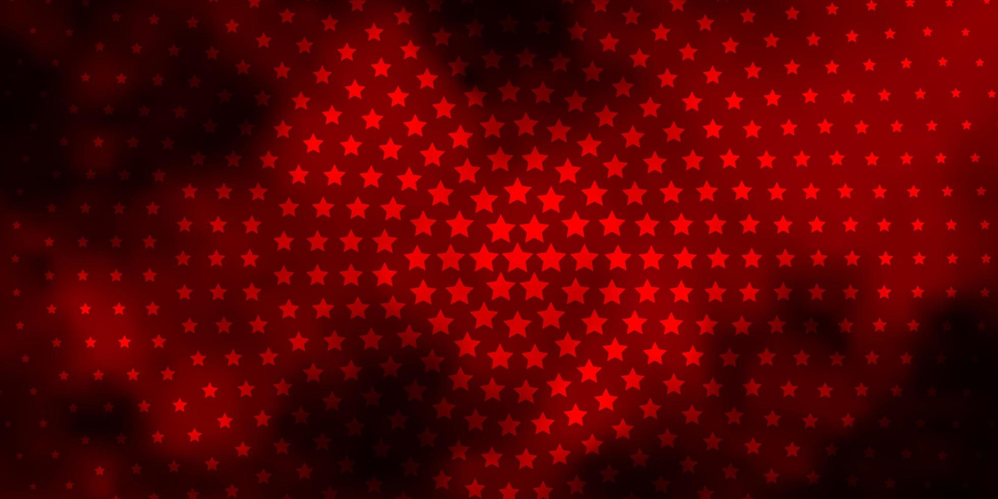 patrón de vector rojo oscuro con estrellas abstractas ilustración colorida en estilo abstracto con patrón de estrellas degradado para envolver regalos