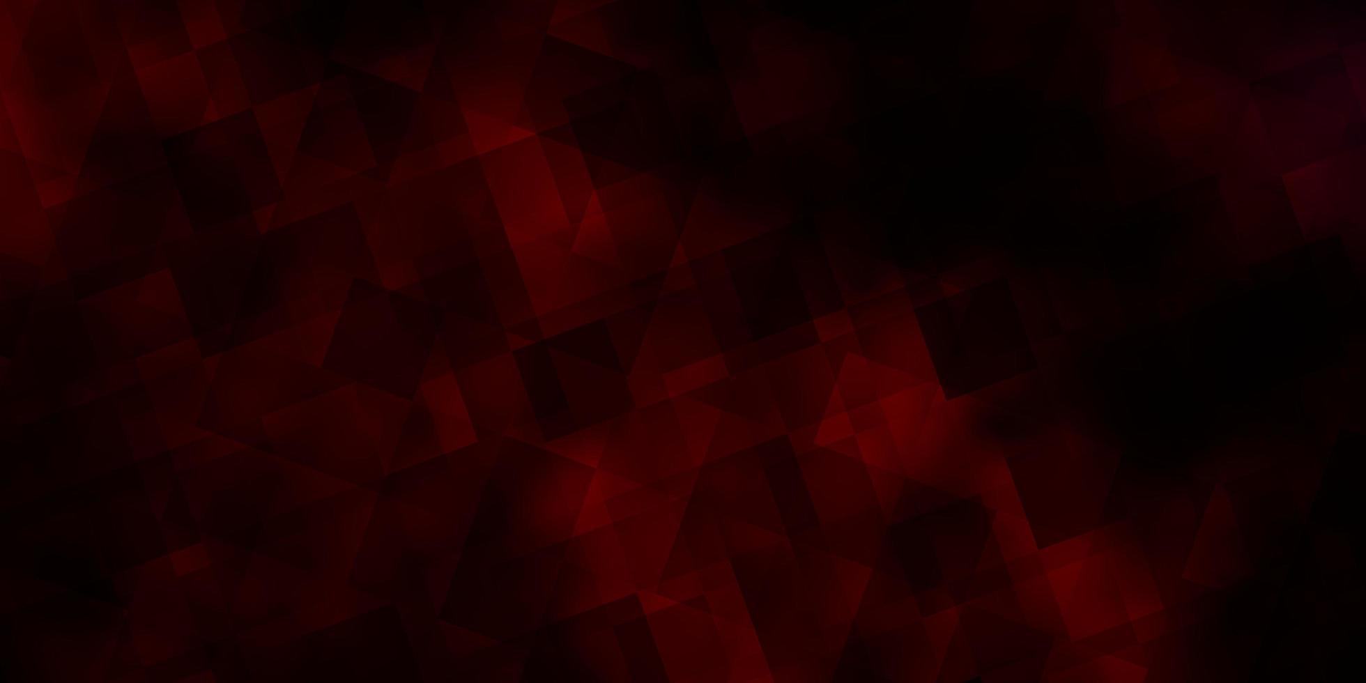 Dark Red vector background with triangles
