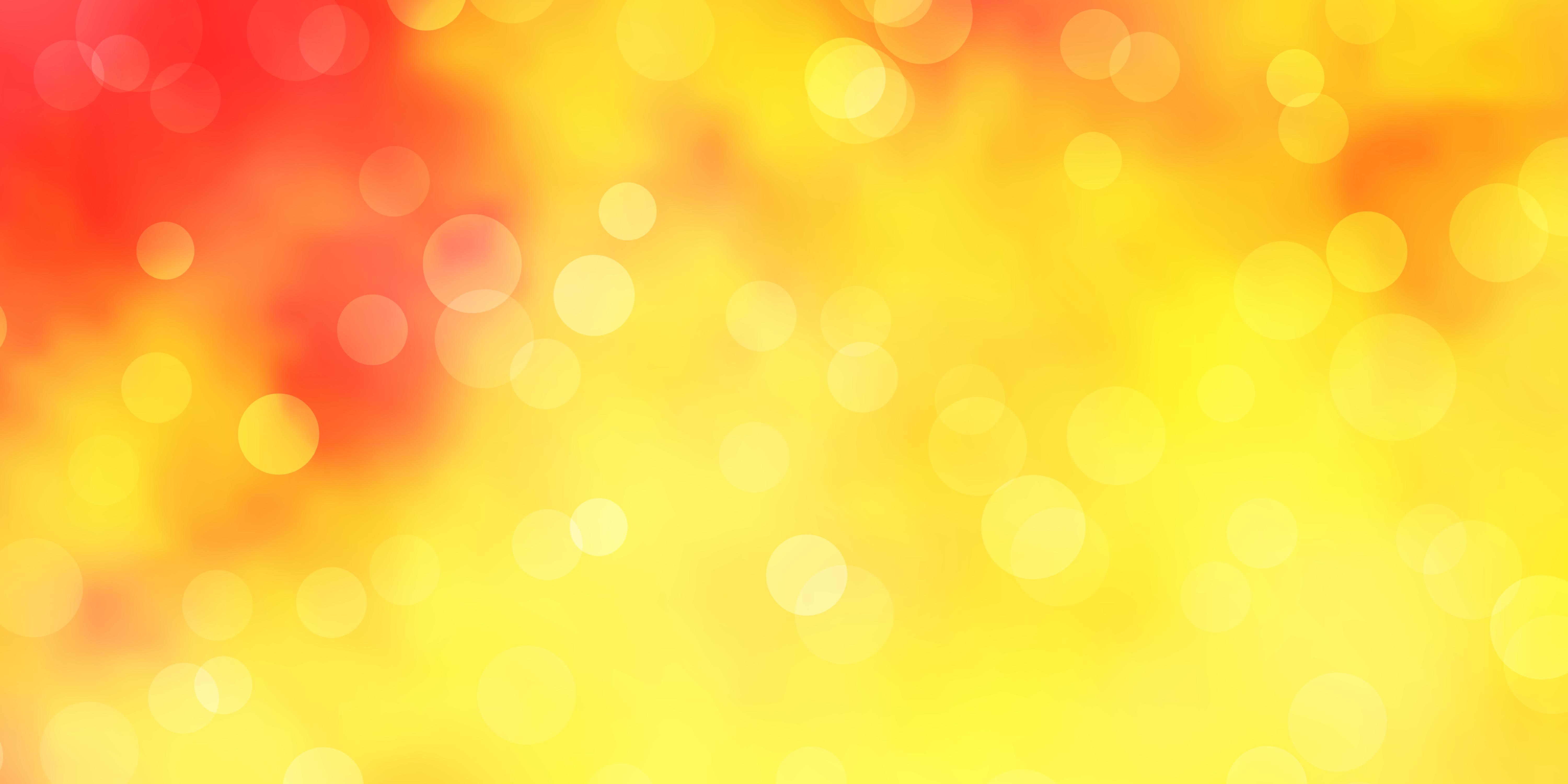 Yellow Bubbles Background