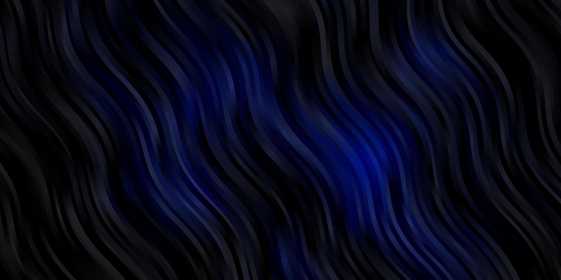 Dark BLUE vector pattern with lines Brand new colorful illustration with bent lines Pattern for websites landing pages