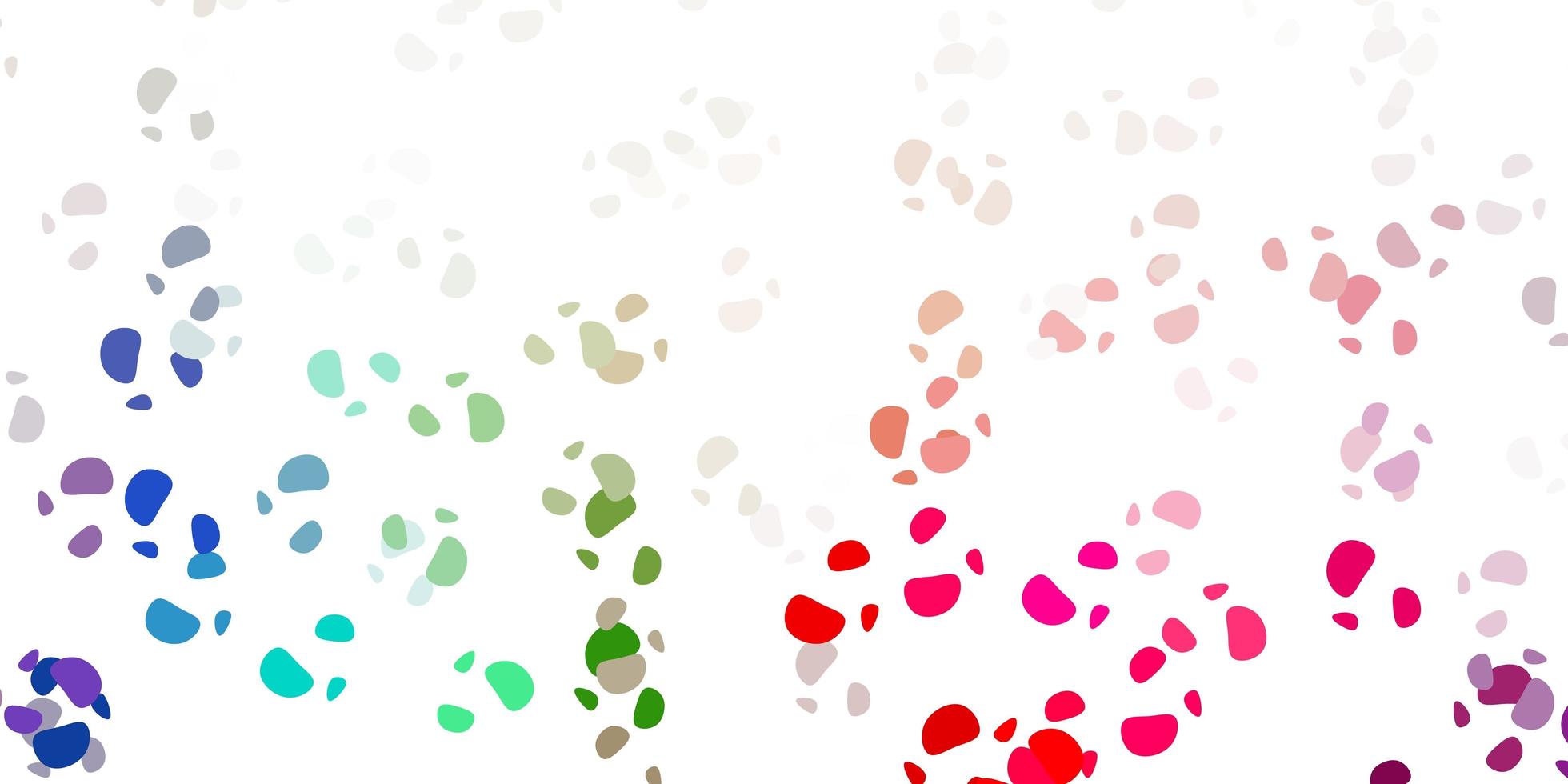 Light green red vector pattern with abstract shapes