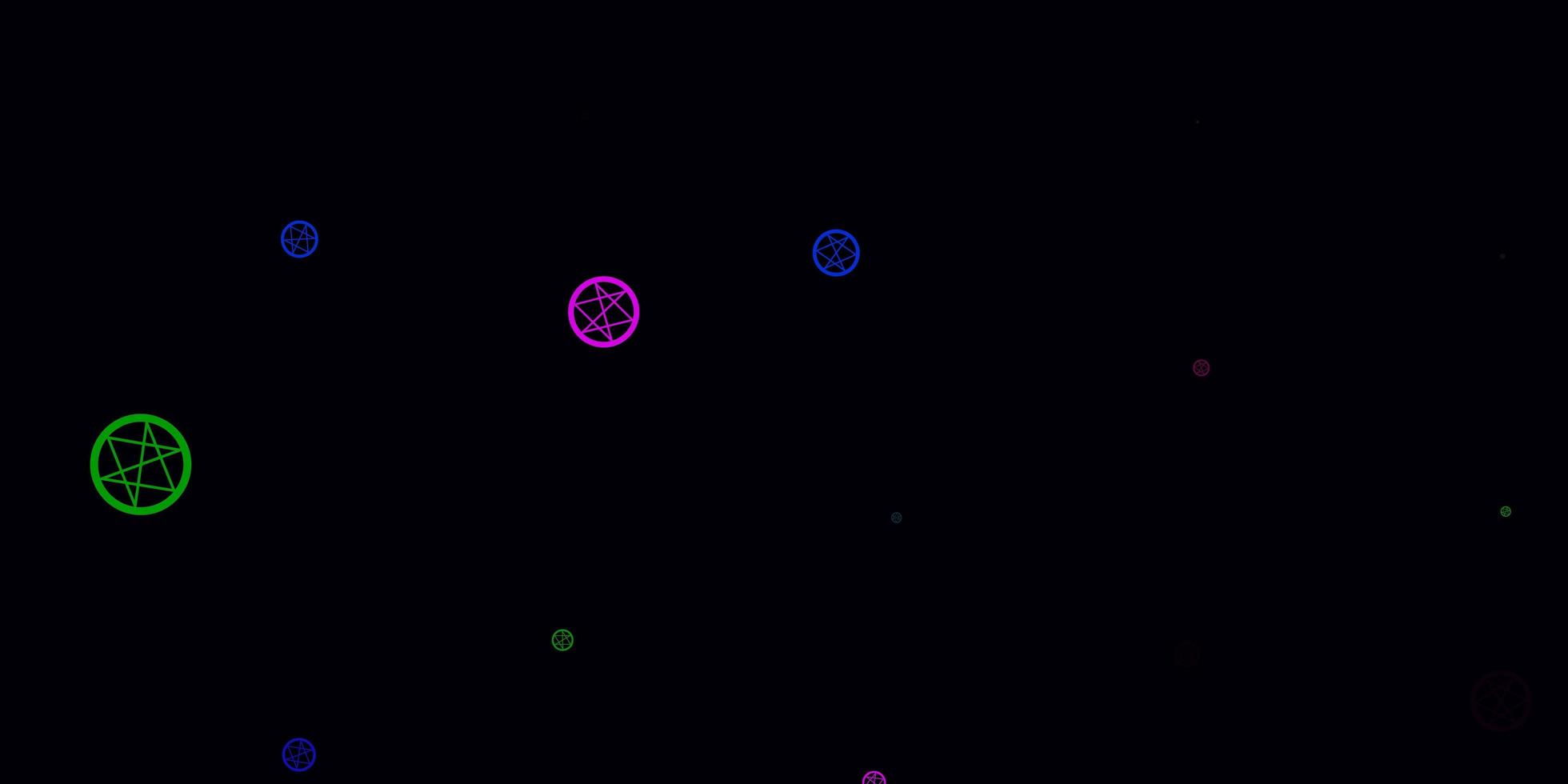 Light Multicolor vector backdrop with mystery symbols
