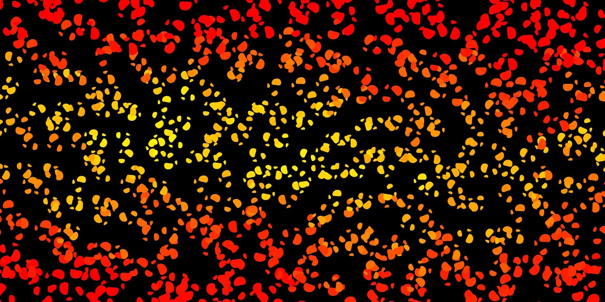 Dark orange vector pattern with abstract shapes