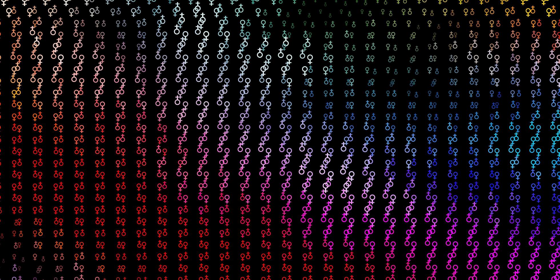 Dark Multicolor vector pattern with magic elements