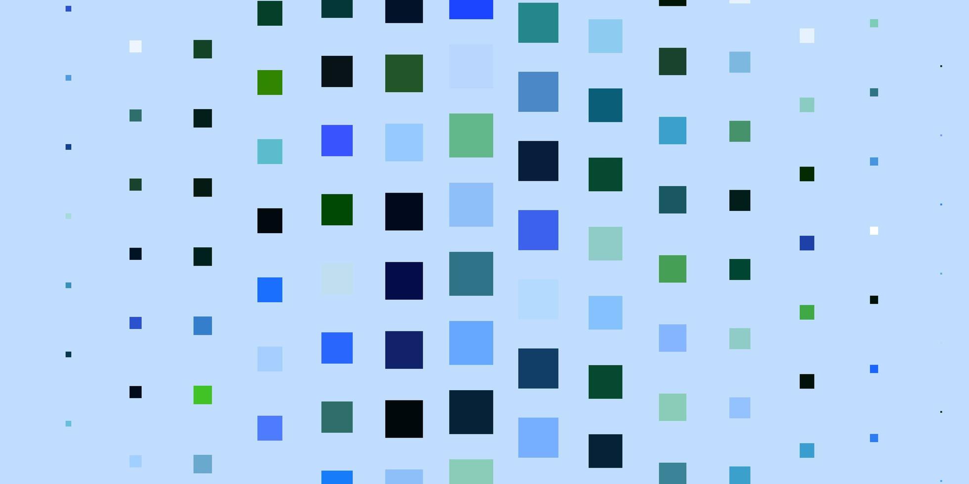 Fondo de vector verde azul claro en diseño moderno de estilo poligonal con rectángulos en patrón de estilo abstracto para anuncios comerciales