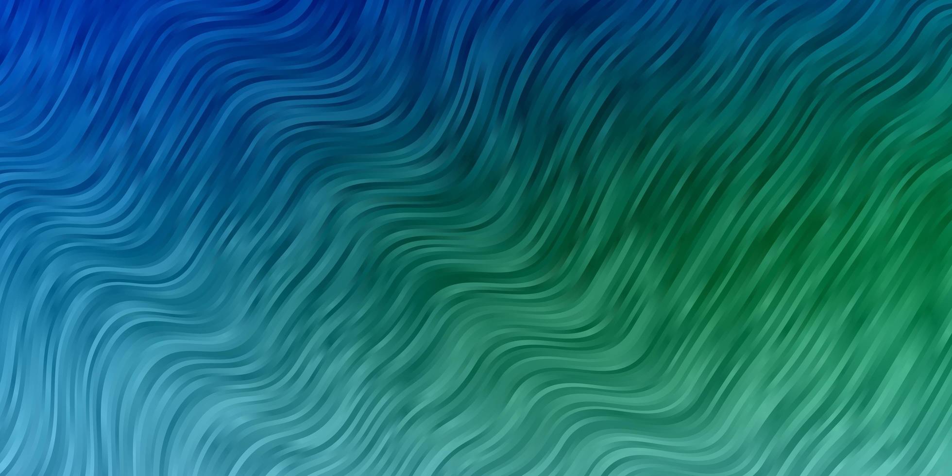 Light Blue Green vector layout with curves Brand new colorful illustration with bent lines Pattern for websites landing pages
