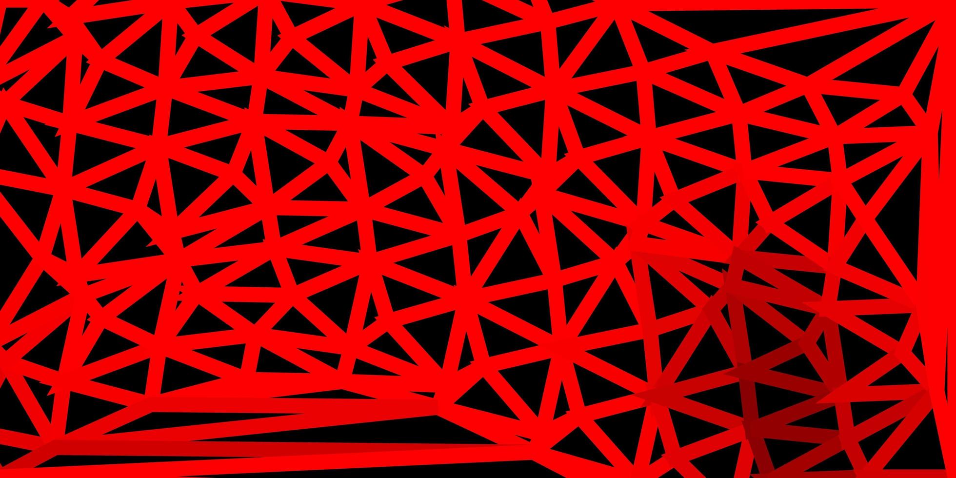 Light red vector poly triangle layout
