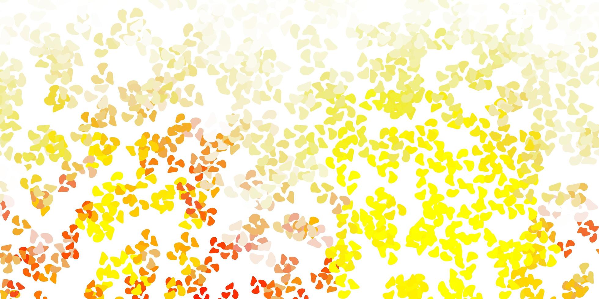 Light yellow vector pattern with abstract shapes