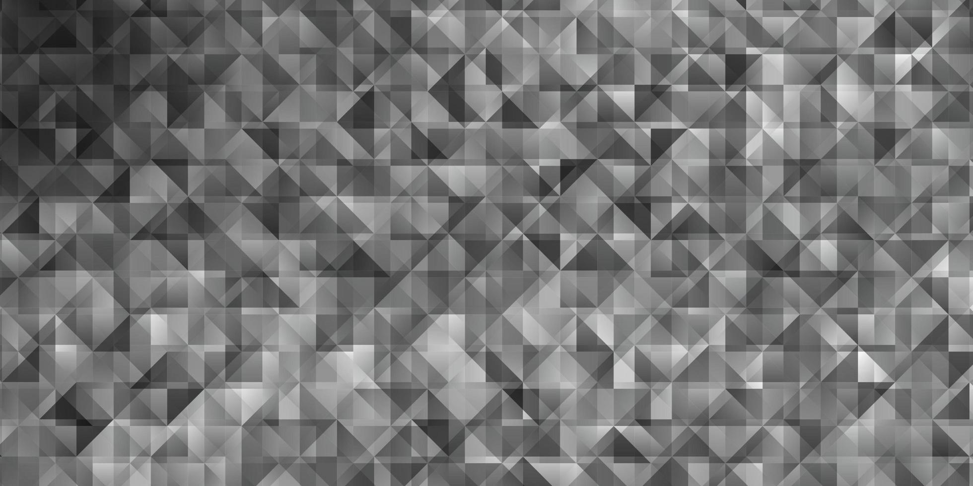 textura de vector gris claro con estilo triangular