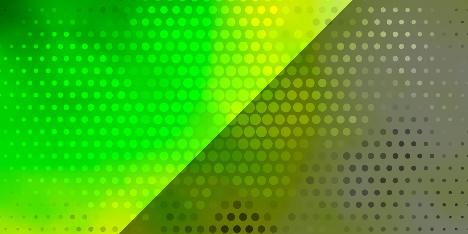 Light Green vector background with circles Colorful illustration with gradient dots in nature style New template for your brand book