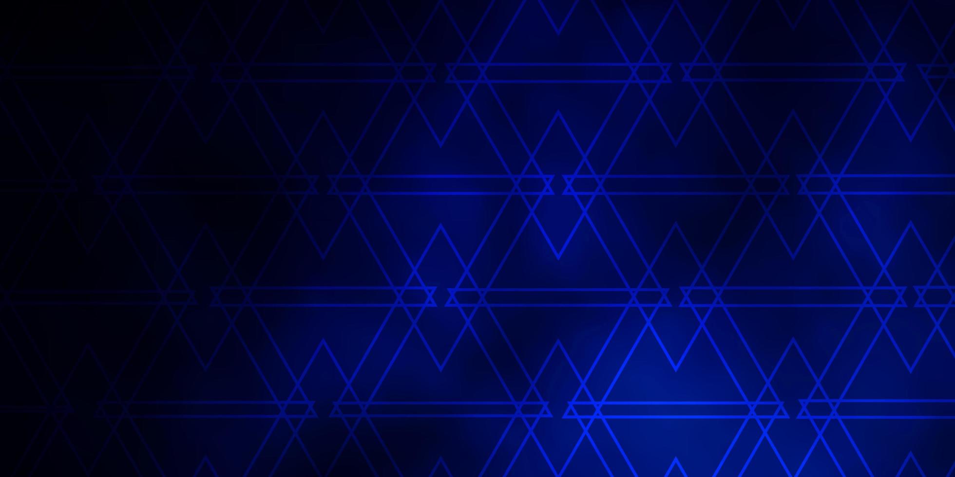 Dark BLUE vector layout with lines triangles Decorative design in abstract style with triangles Template for landing pages