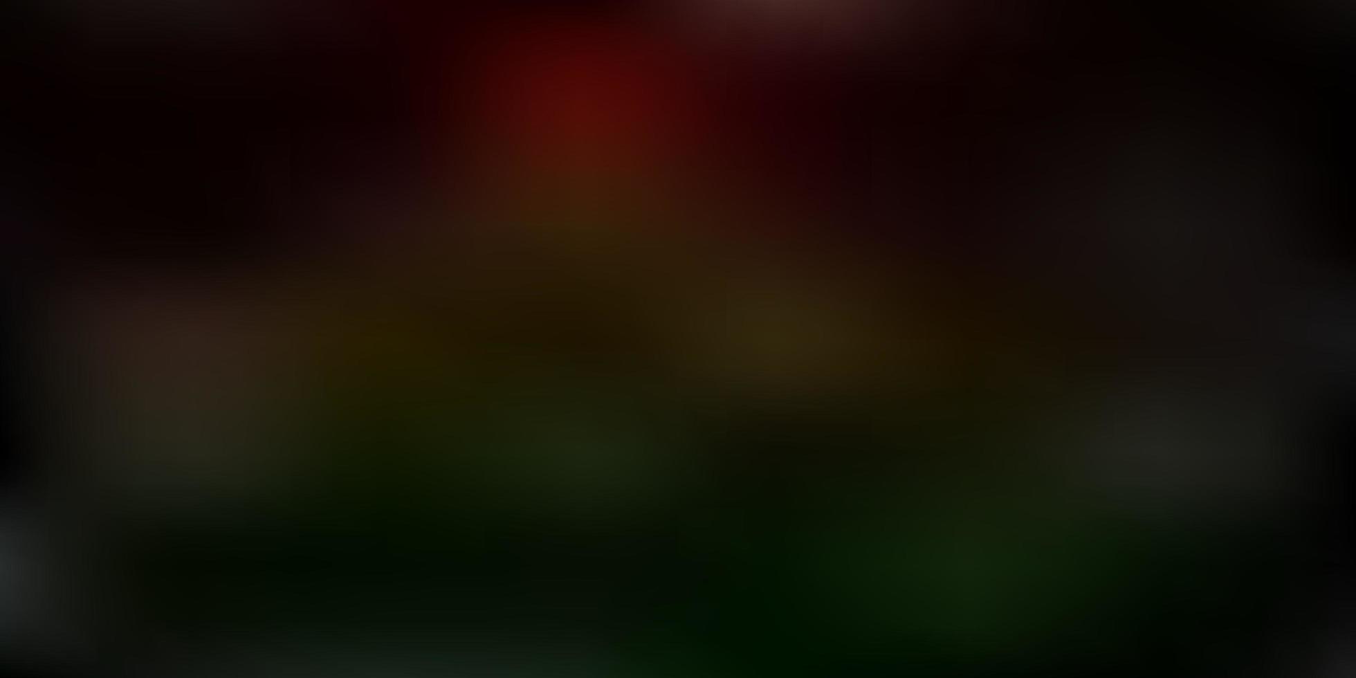 Dark green red vector abstract blur layout