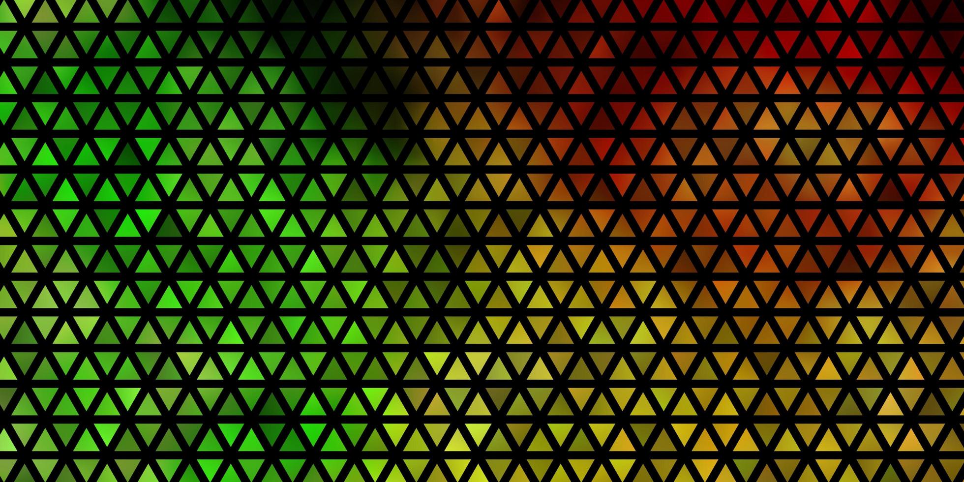 Light Green Yellow vector layout with lines triangles