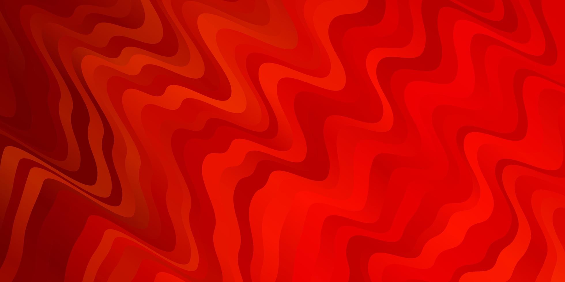 Light Orange vector pattern with wry lines Abstract illustration with bandy gradient lines Template for cellphones
