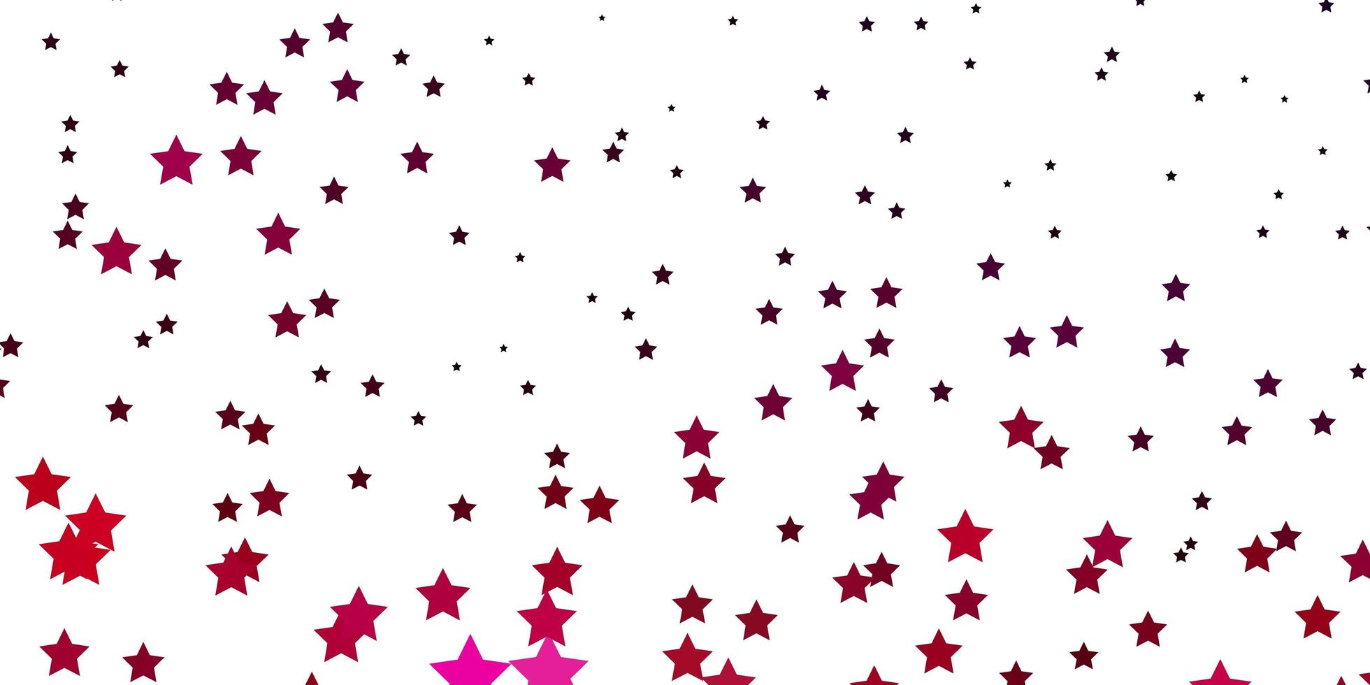 Light Pink vector background with colorful stars Colorful illustration in abstract style with gradient stars Pattern for new year ad booklets