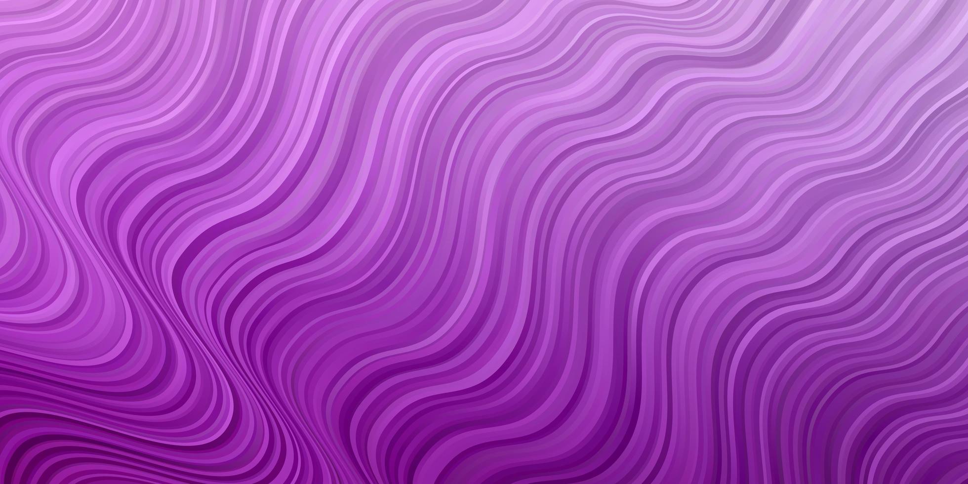 Light Pink vector background with bent lines Colorful illustration in circular style with lines Pattern for booklets leaflets