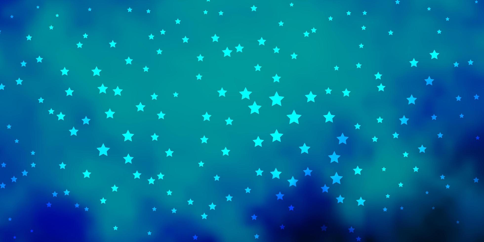 Dark BLUE vector background with small and big stars Colorful illustration with abstract gradient stars Pattern for websites landing pages