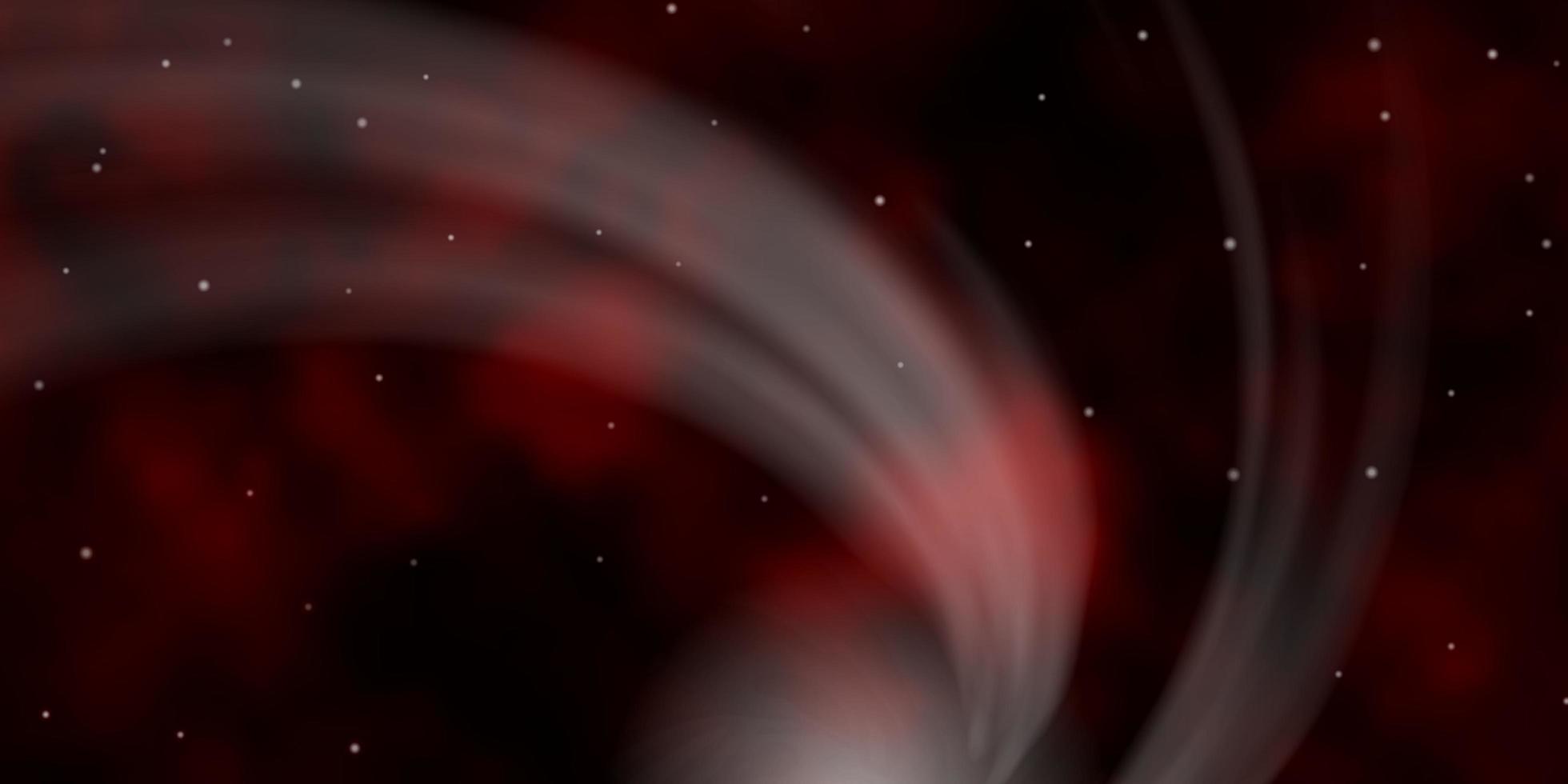 Dark Red vector template with neon stars Blur decorative design in simple style with stars Design for your business promotion