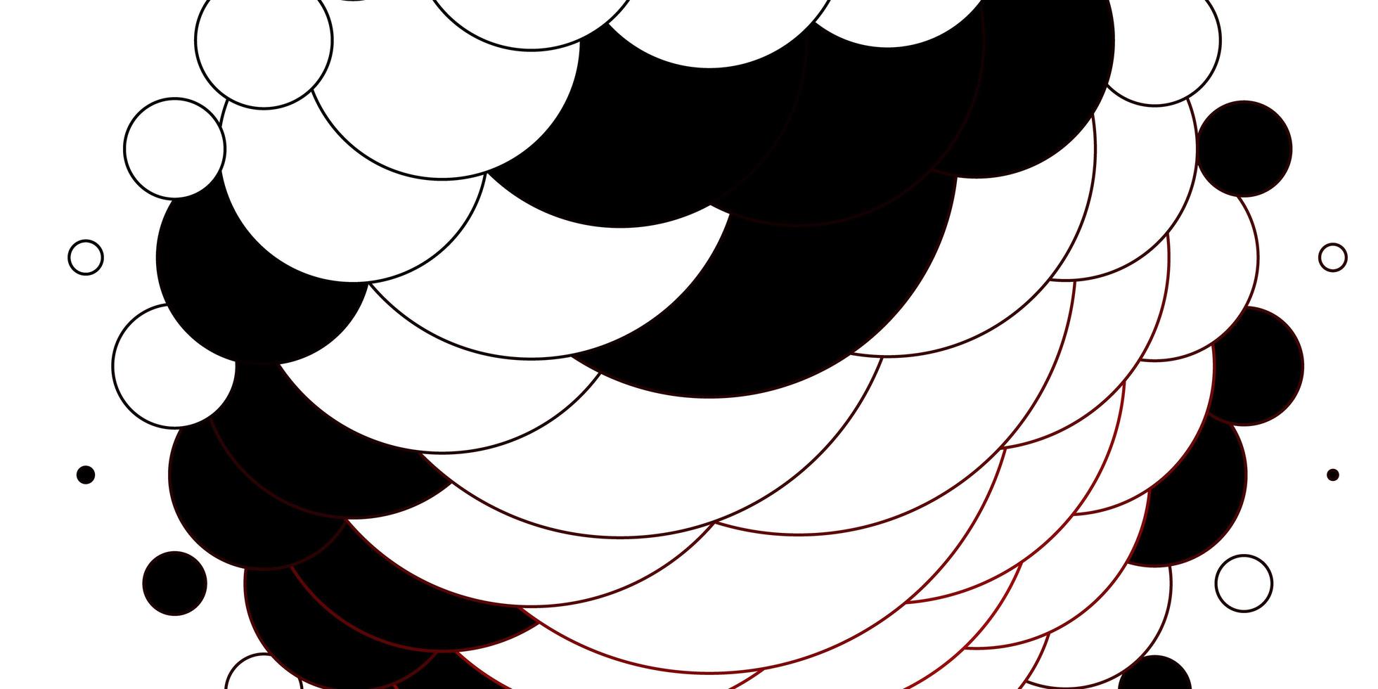 Dark Red vector template with circles Modern abstract illustration with colorful circle shapes Design for posters banners