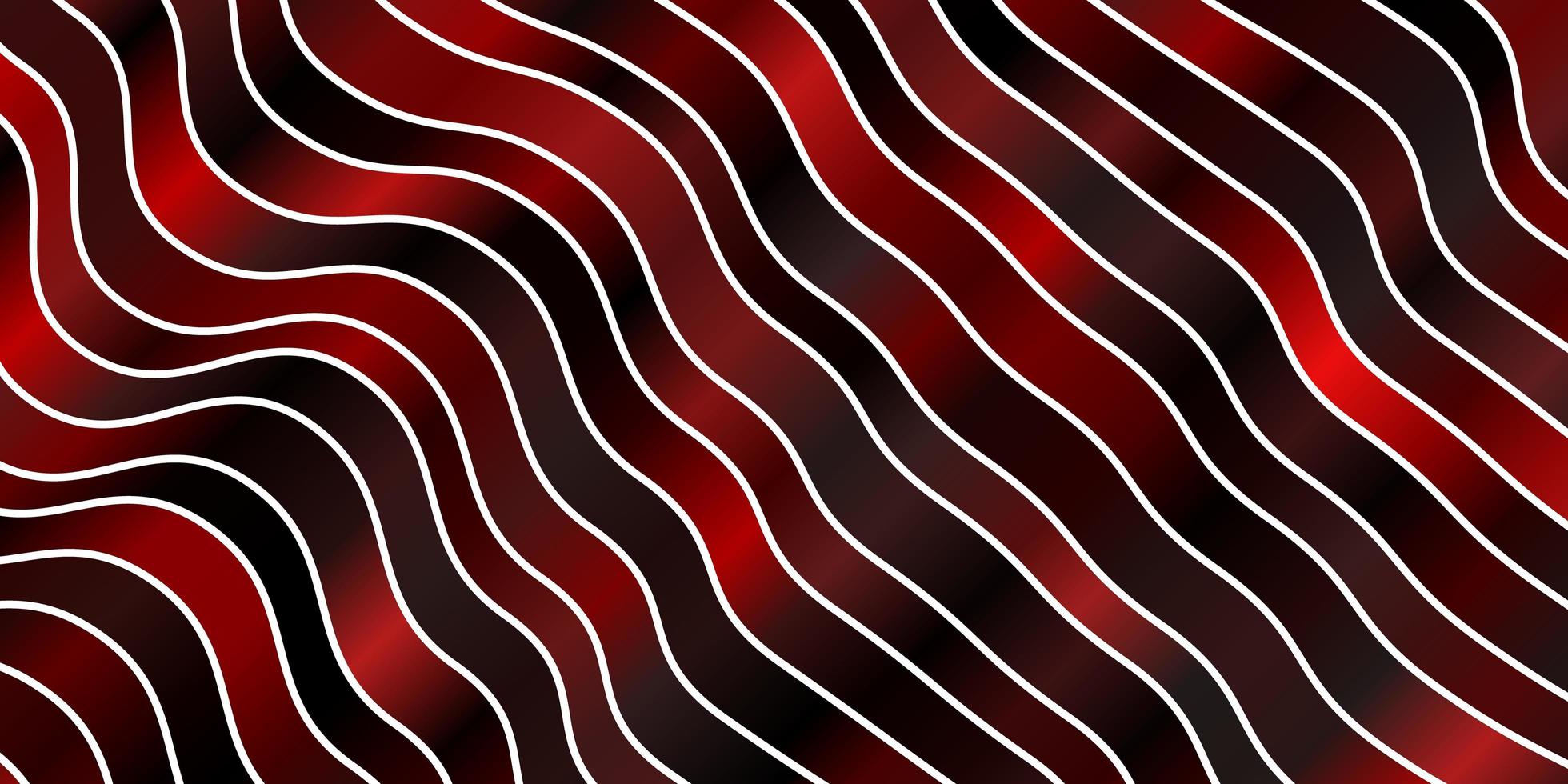 Dark Red vector background with curved lines Brand new colorful illustration with bent lines Best design for your posters banners