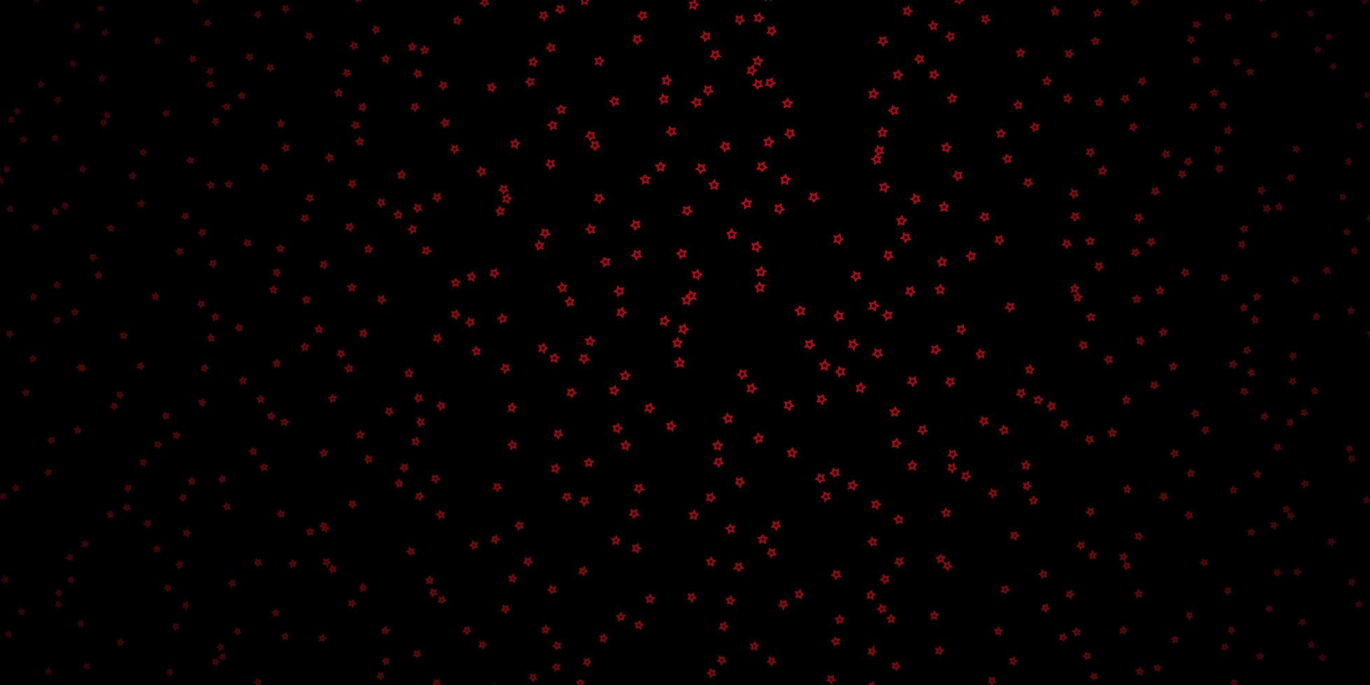 Dark Red vector background with colorful stars Decorative illustration with stars on abstract template Theme for cell phones