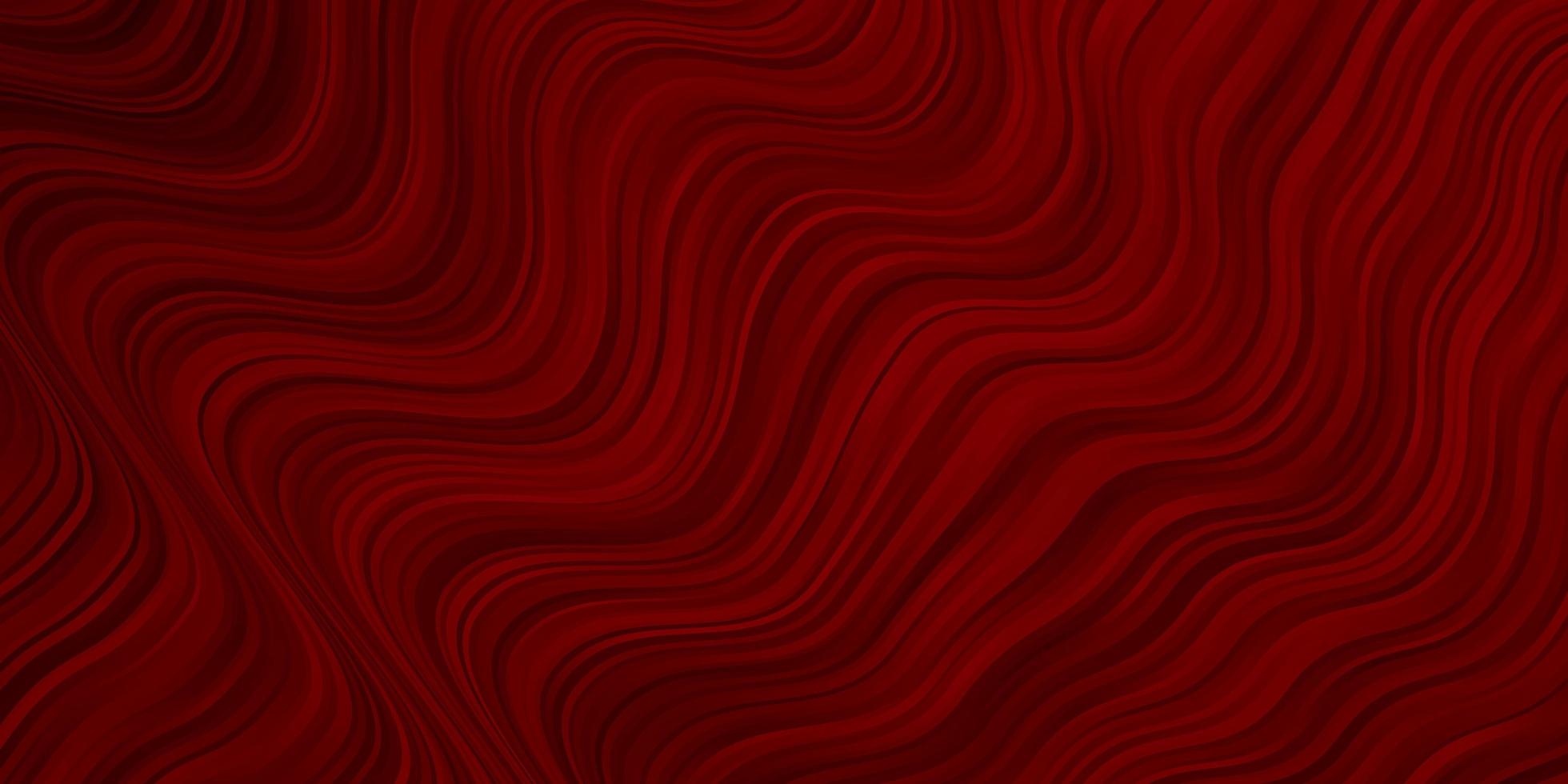 Dark Red vector pattern with curves Bright illustration with gradient circular arcs Best design for your posters banners