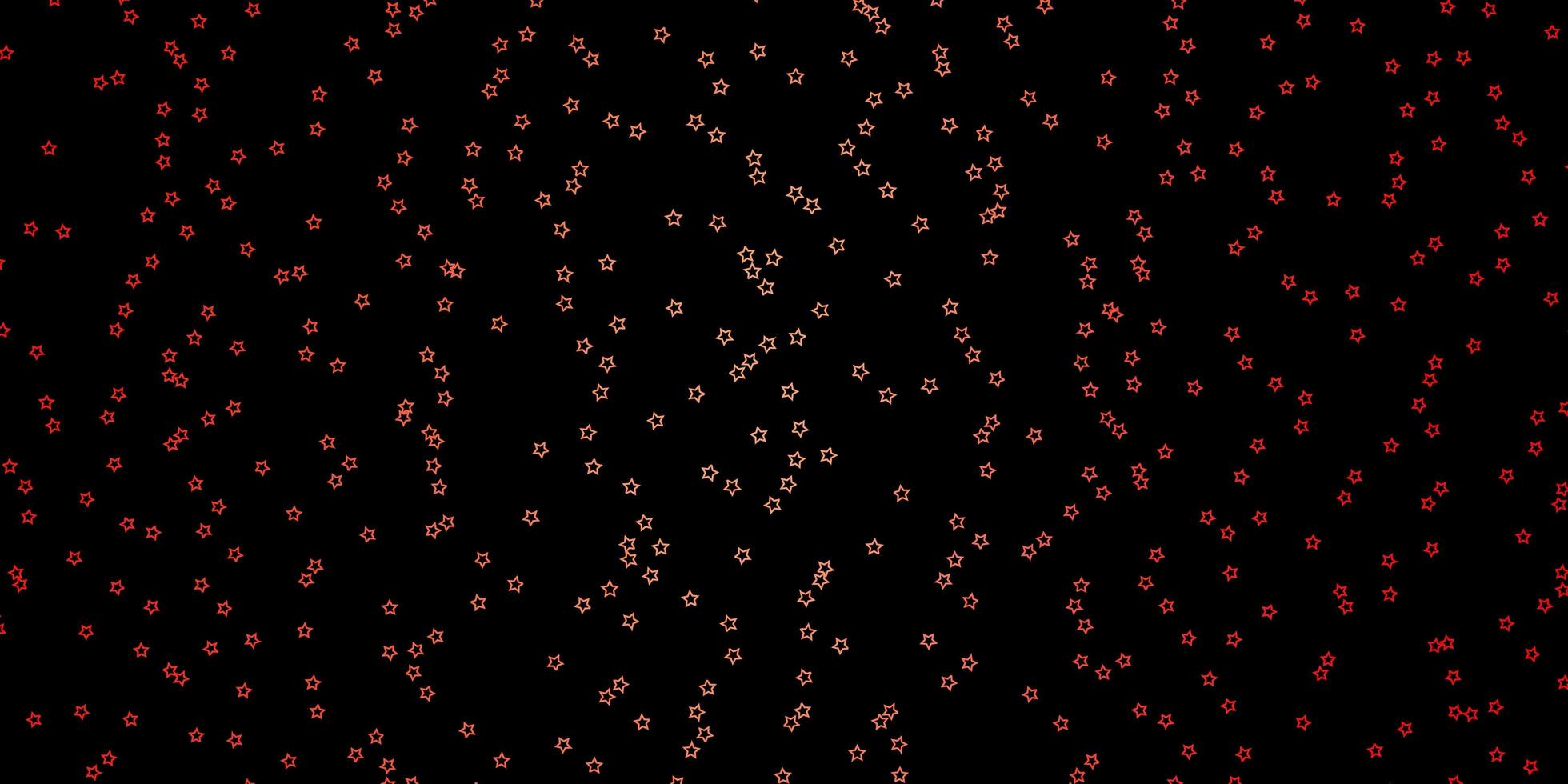 Dark Red vector background with small and big stars Blur decorative design in simple style with stars Pattern for websites landing pages