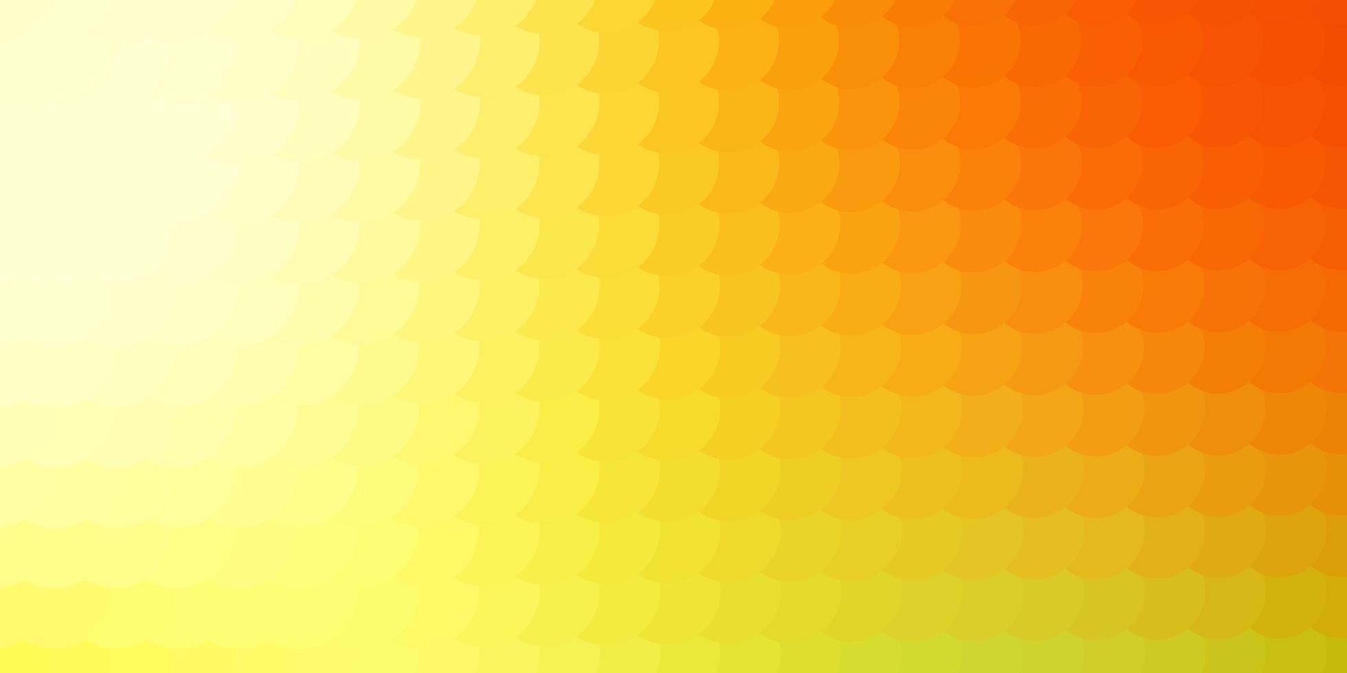 Light Red Yellow vector backdrop with dots Abstract decorative design in gradient style with bubbles New template for a brand book