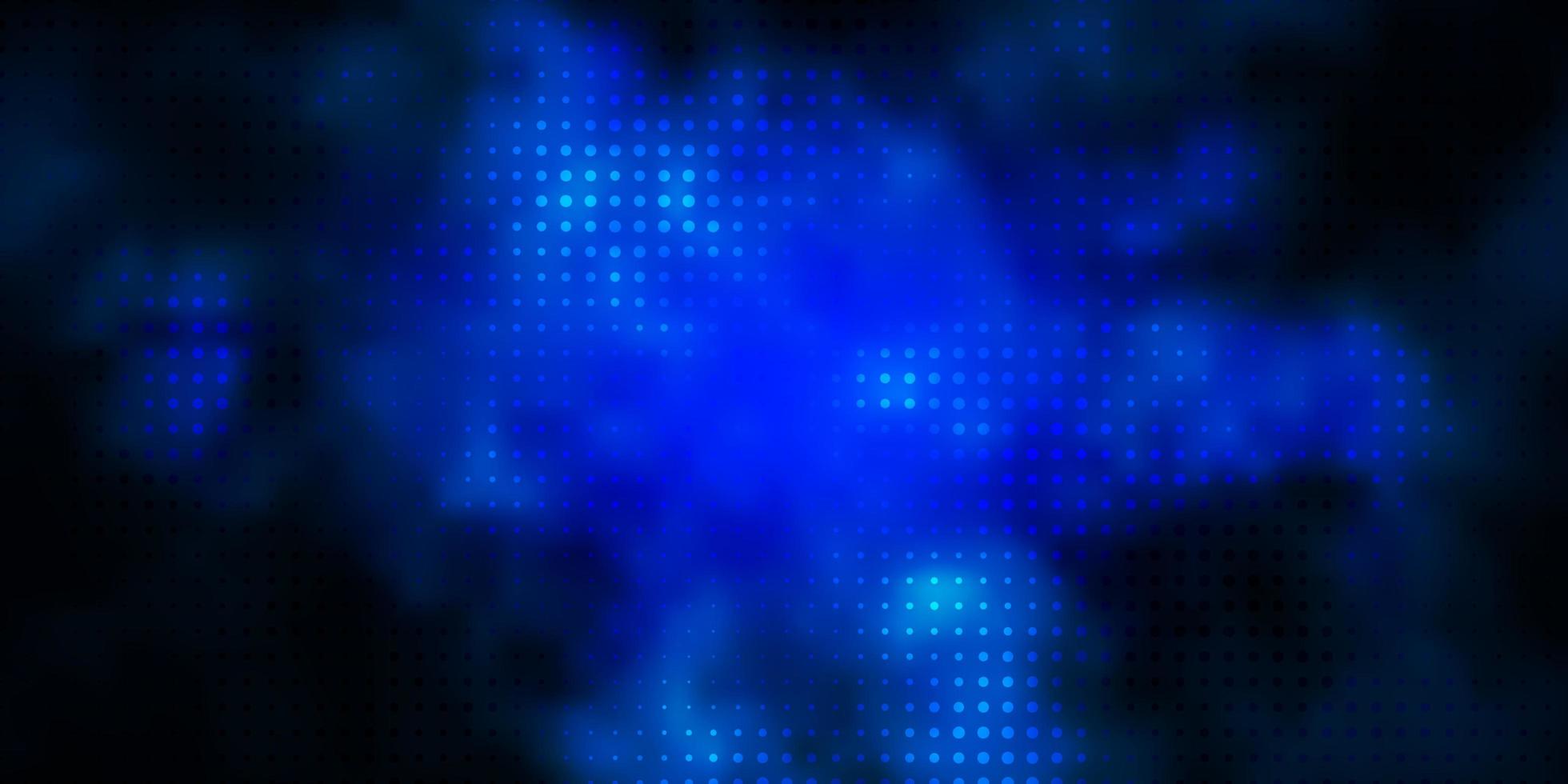 Dark BLUE vector pattern with spheres Abstract decorative design in gradient style with bubbles Design for your commercials