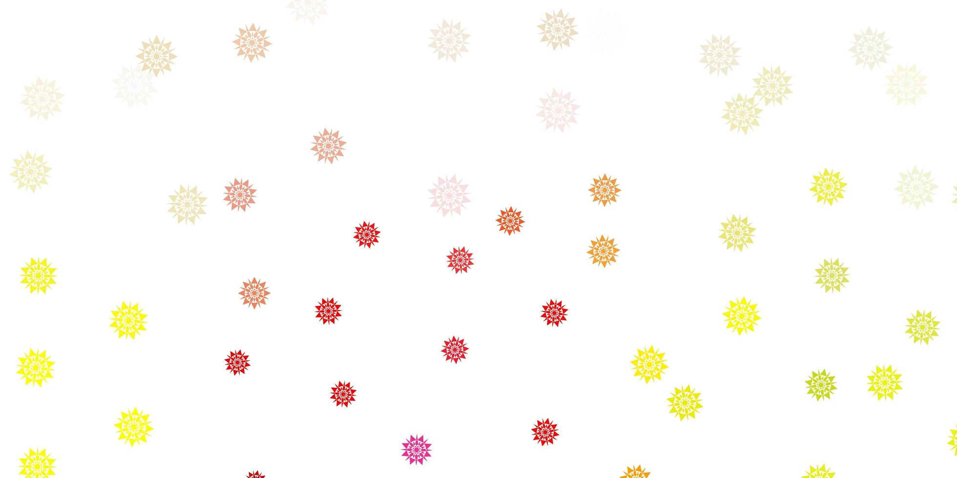 Light multicolor vector background with christmas snowflakes