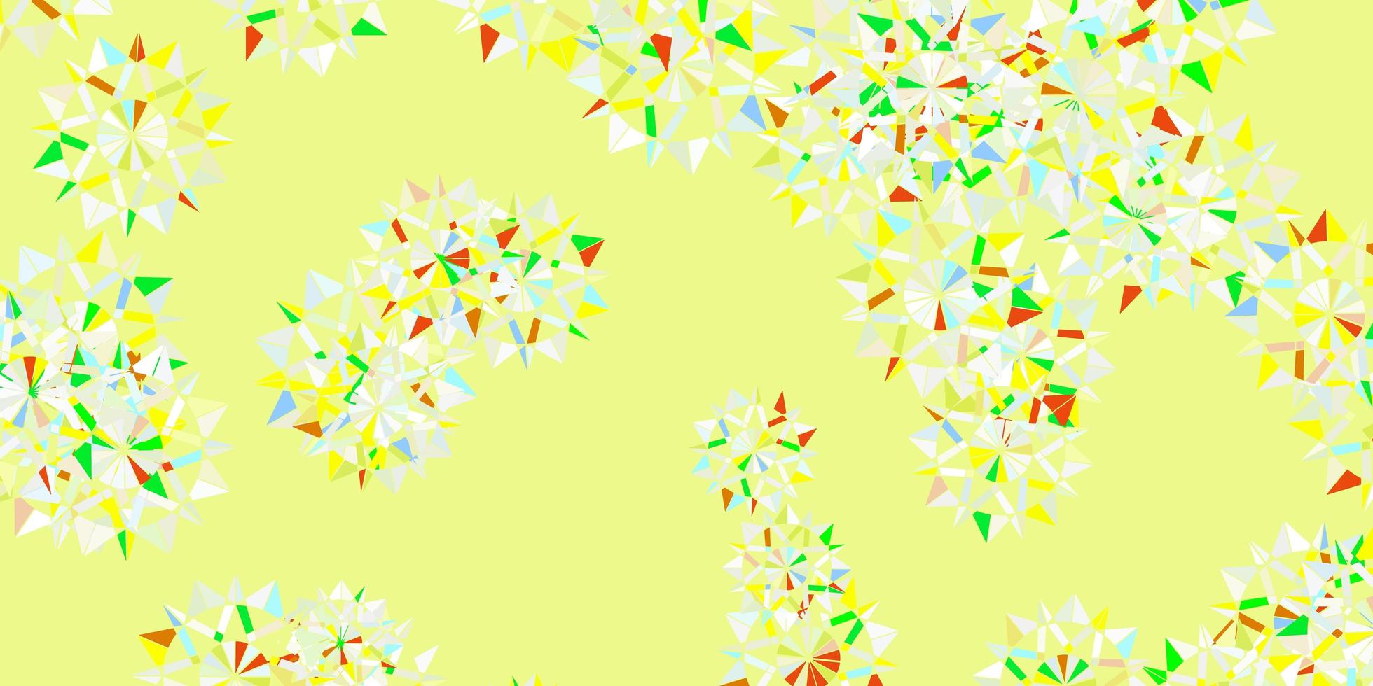 Light multicolor vector background with christmas snowflakes