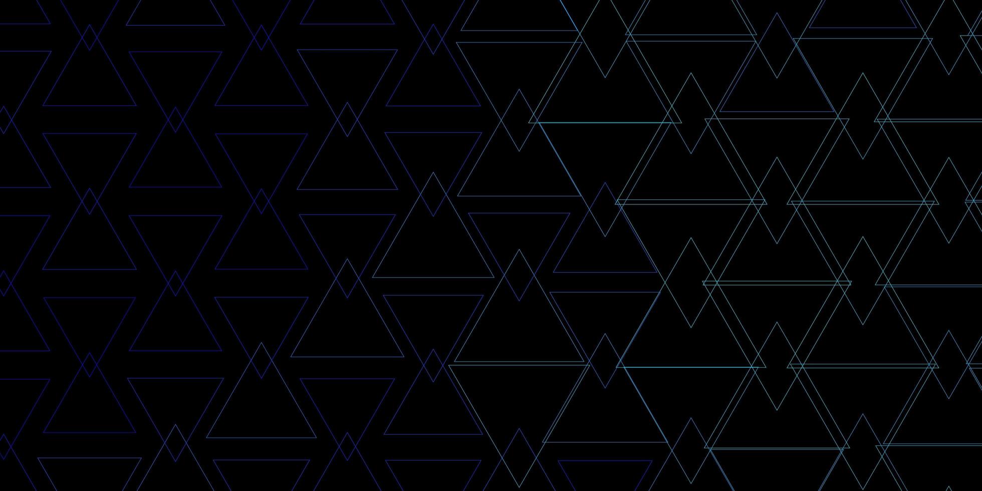 Dark BLUE vector texture with triangular style Beautiful illustration with triangles in nature style Pattern for websites