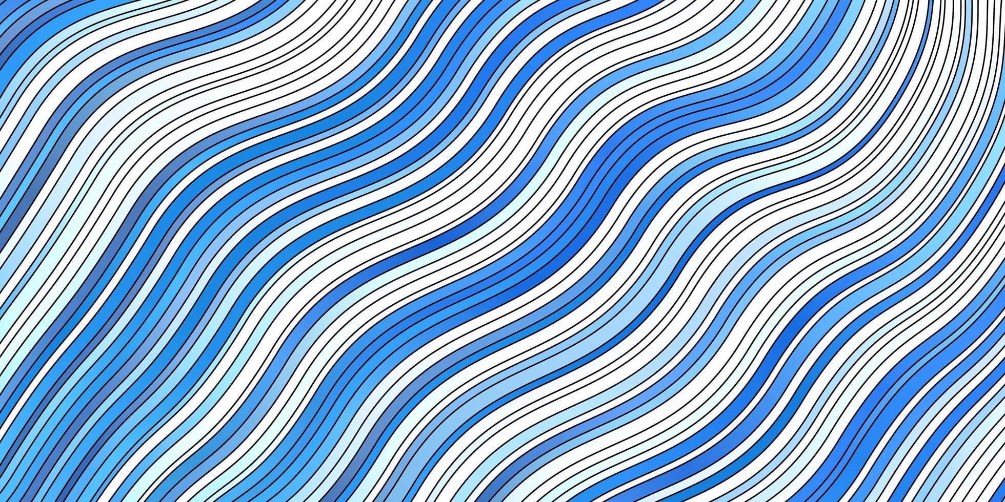 Light BLUE vector pattern with wry lines Bright sample with colorful bent lines shapes Design for your business promotion