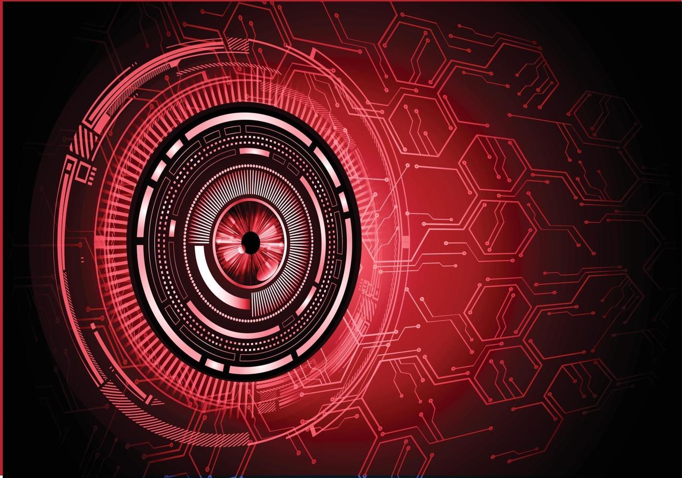 eye cyber circuit future technology concept background vector