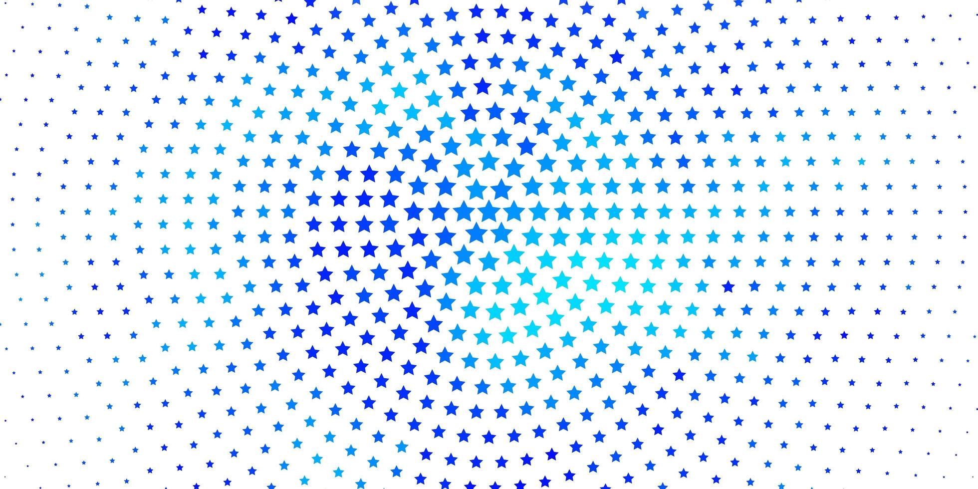 Light BLUE vector pattern with abstract stars Decorative illustration with stars on abstract template Theme for cell phones
