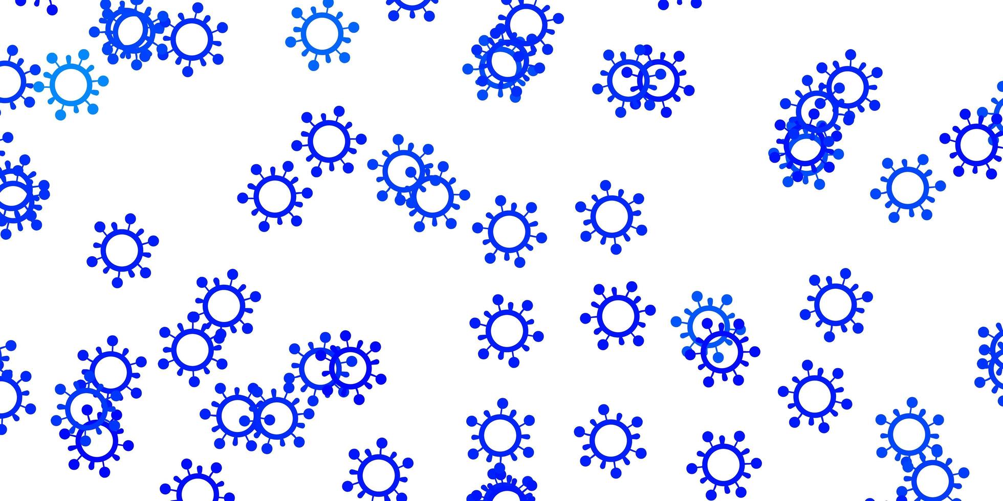 Light blue vector background with covid19 symbols