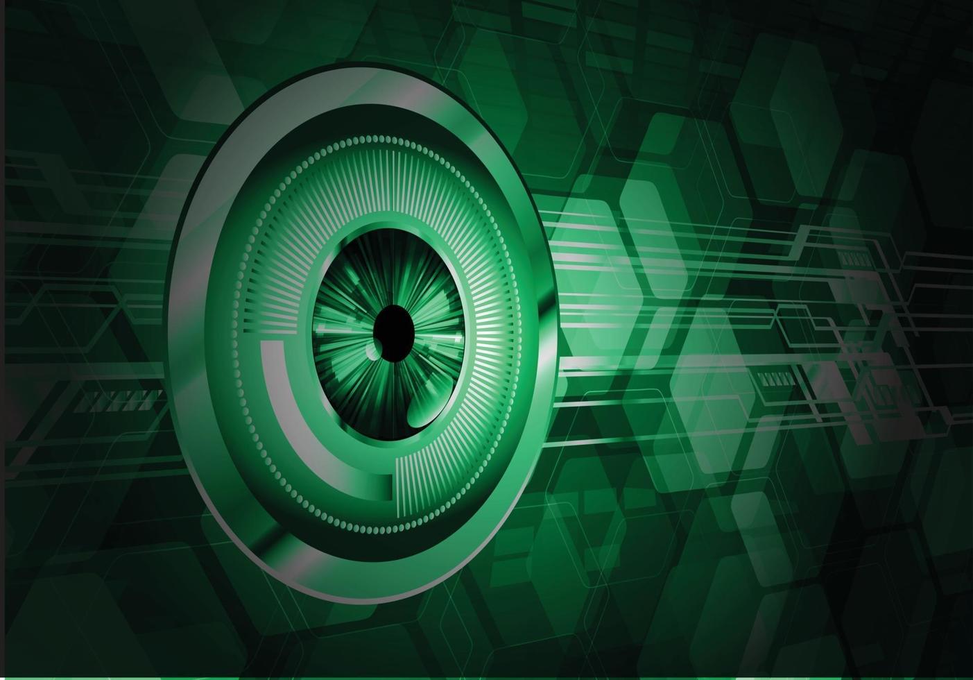 eye cyber circuit future technology concept background vector