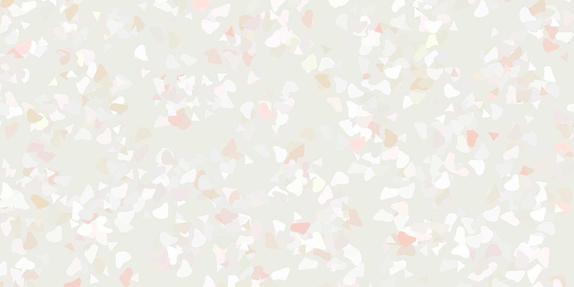 Light pink red vector pattern with abstract shapes