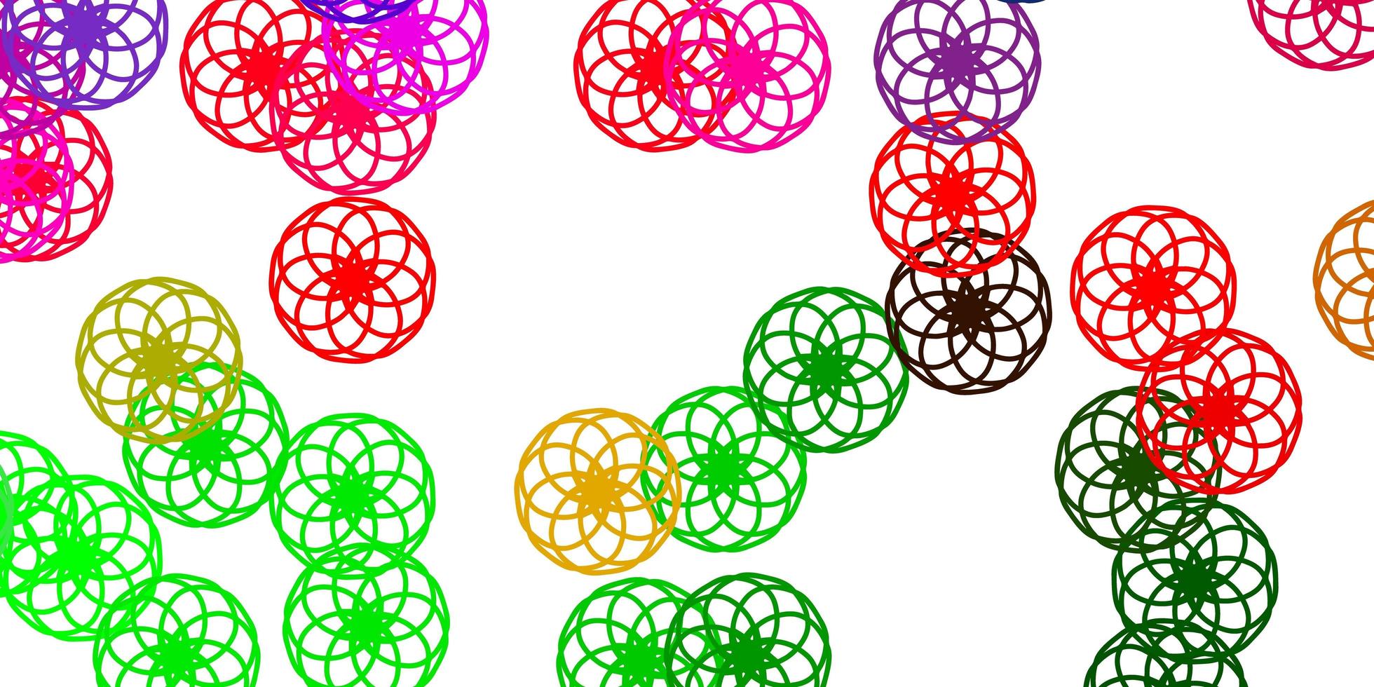 Light Pink Green vector pattern with spheres