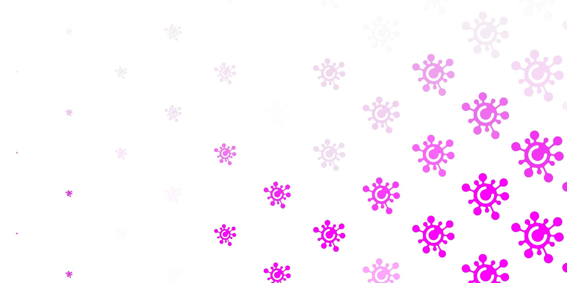 Light Purple Pink vector texture with disease symbols