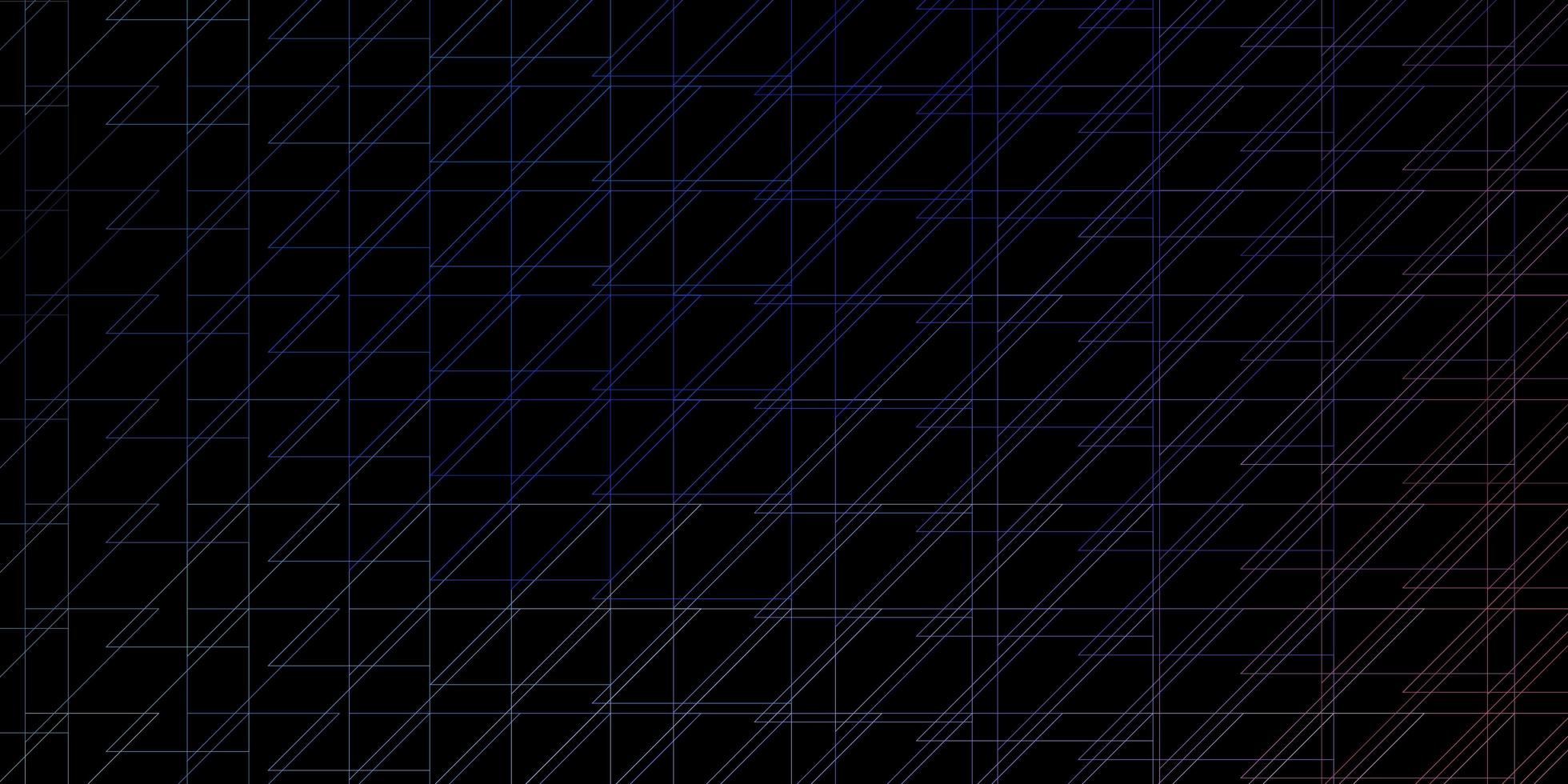 Dark Blue Red vector backdrop with lines Gradient illustration with straight lines in abstract style Pattern for ads commercials