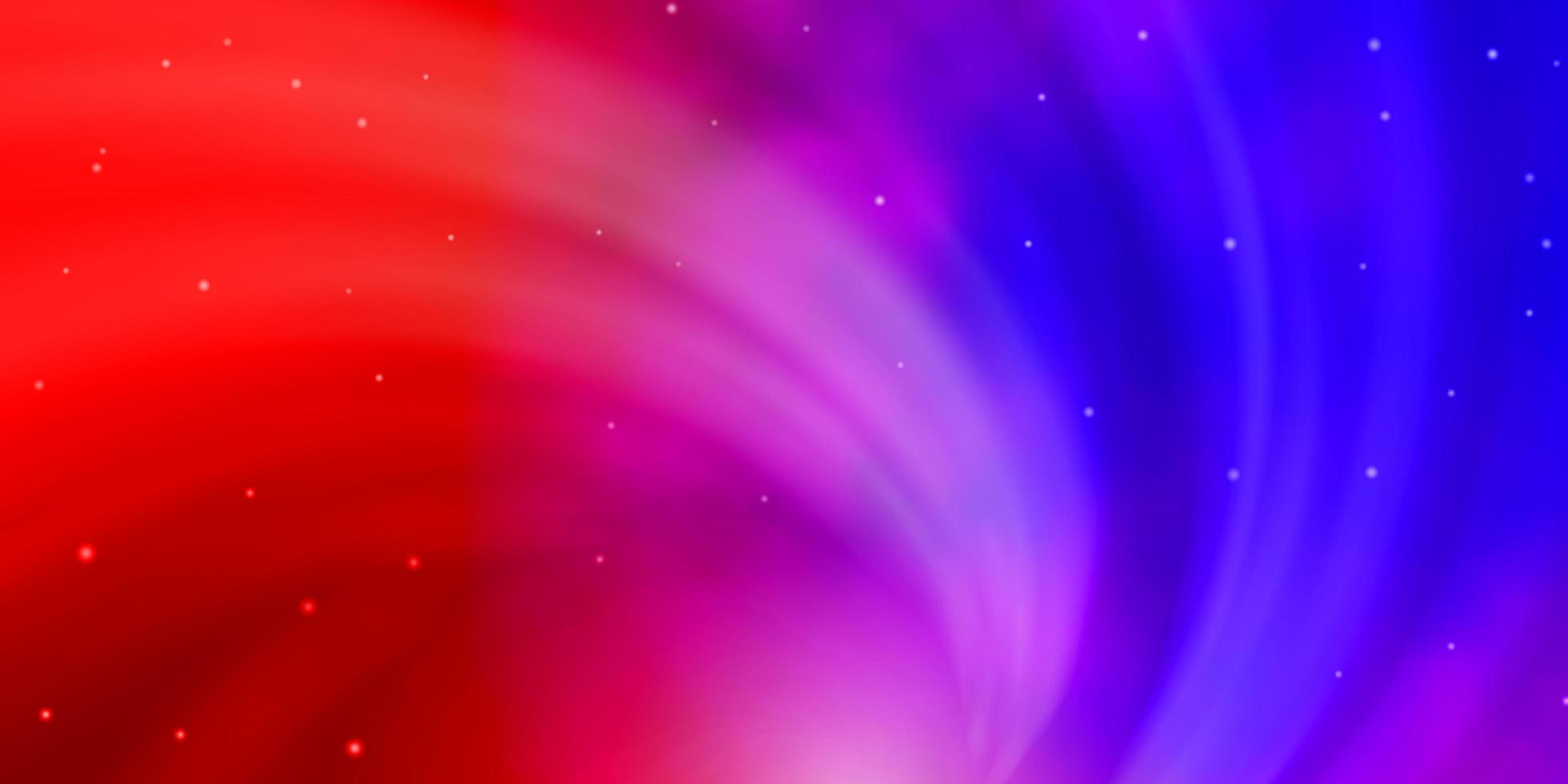Light Blue Red vector pattern with abstract stars Blur decorative design in simple style with stars Design for your business promotion