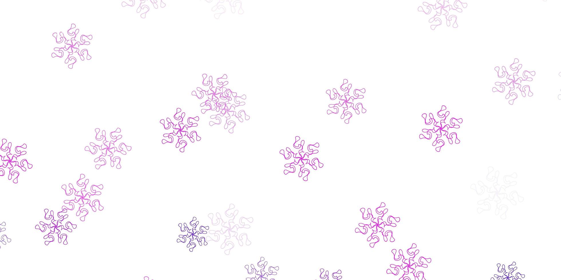 Light purple pink vector natural artwork with flowers