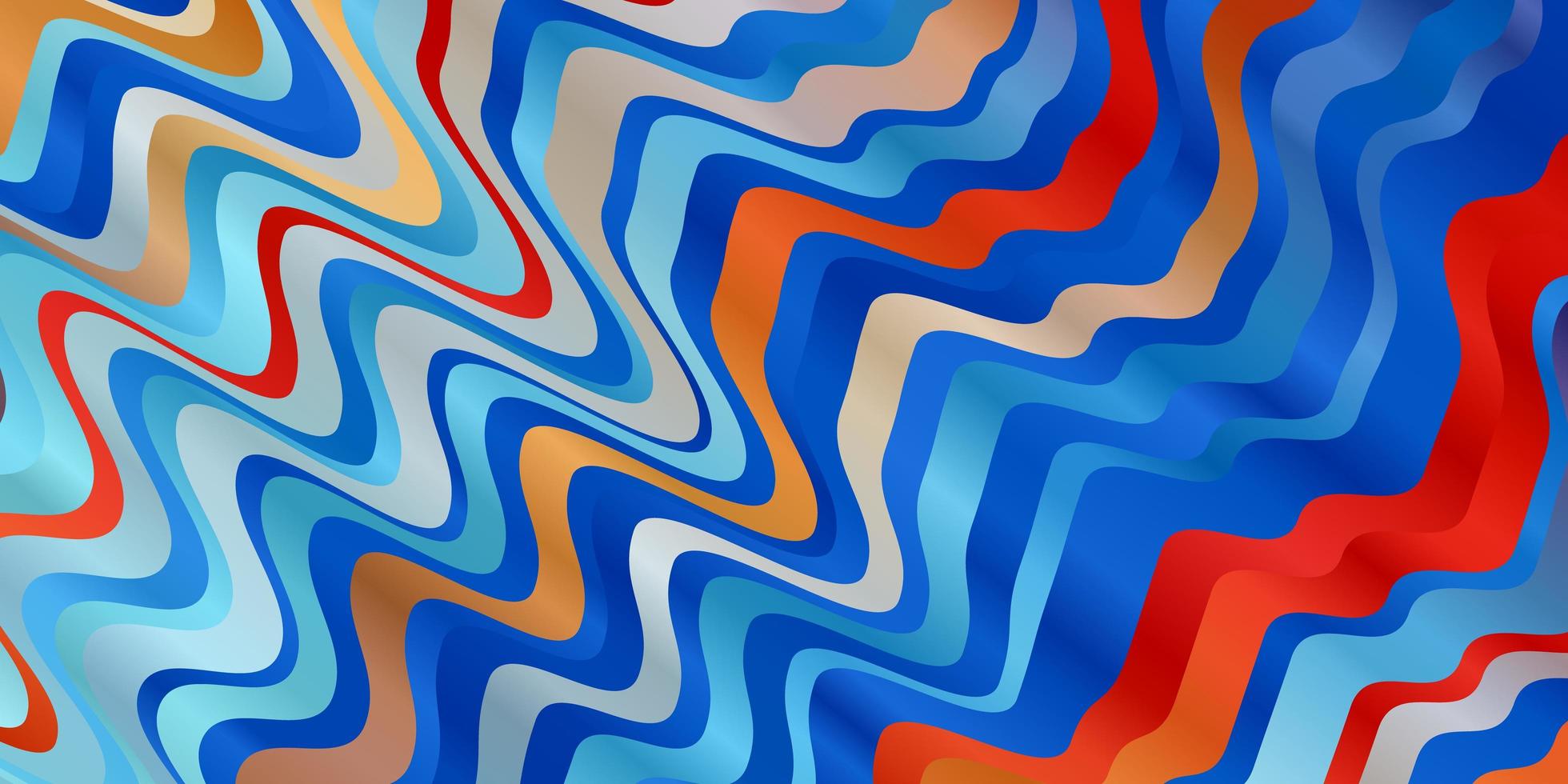 Light Blue Red vector background with lines Colorful abstract illustration with gradient curves Pattern for ads commercials