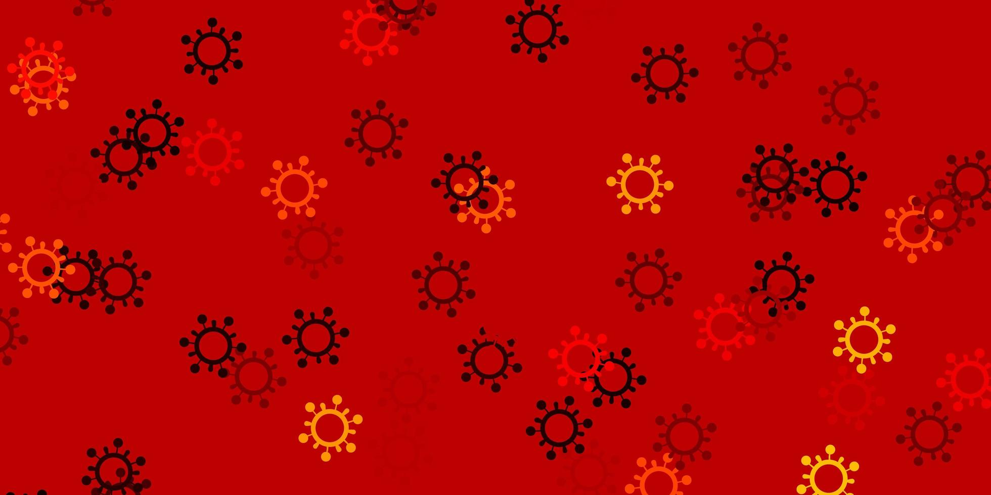 Light red vector template with flu signs