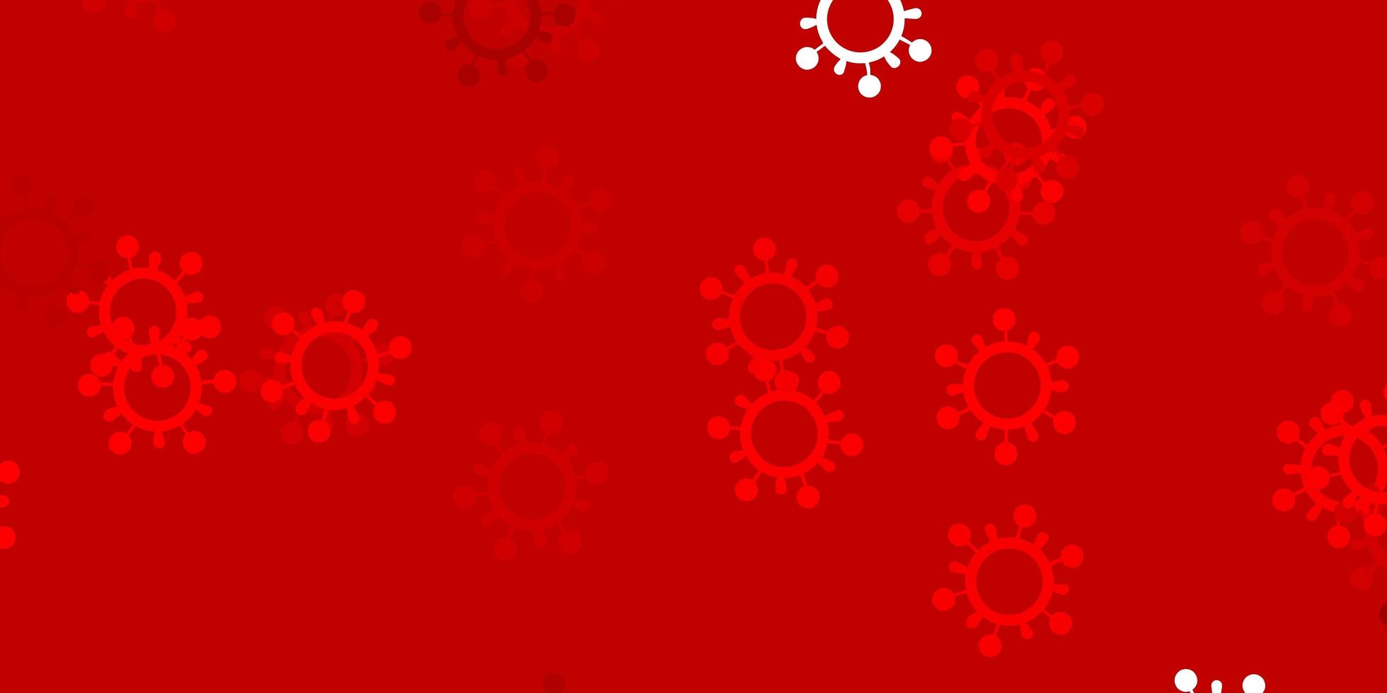 Light red vector background with covid19 symbols