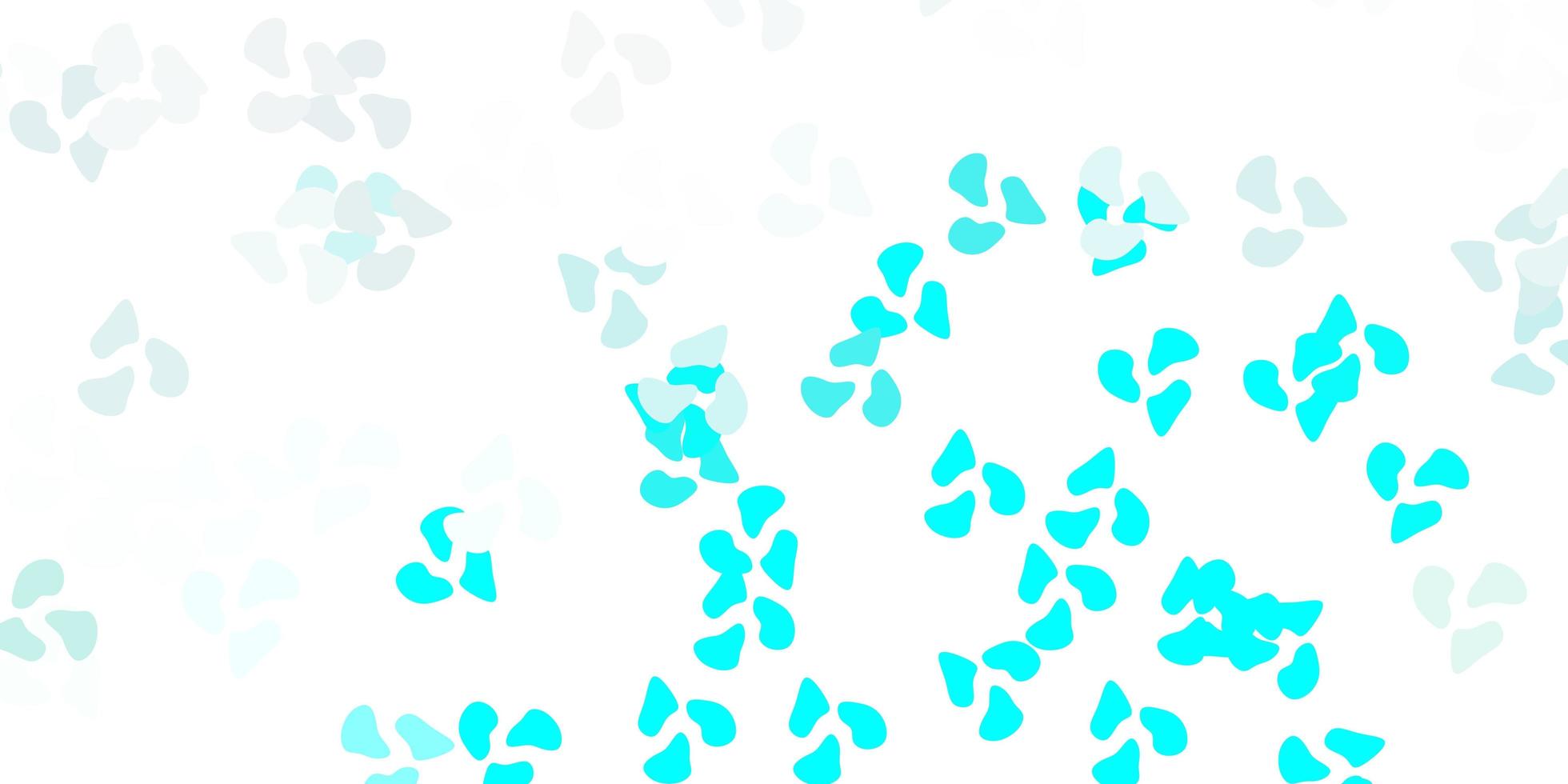 Light blue green vector pattern with abstract shapes