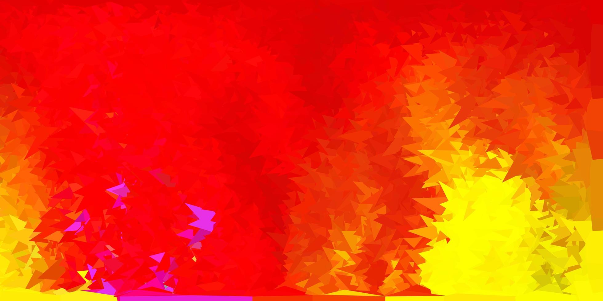 Dark red yellow vector gradient polygon texture